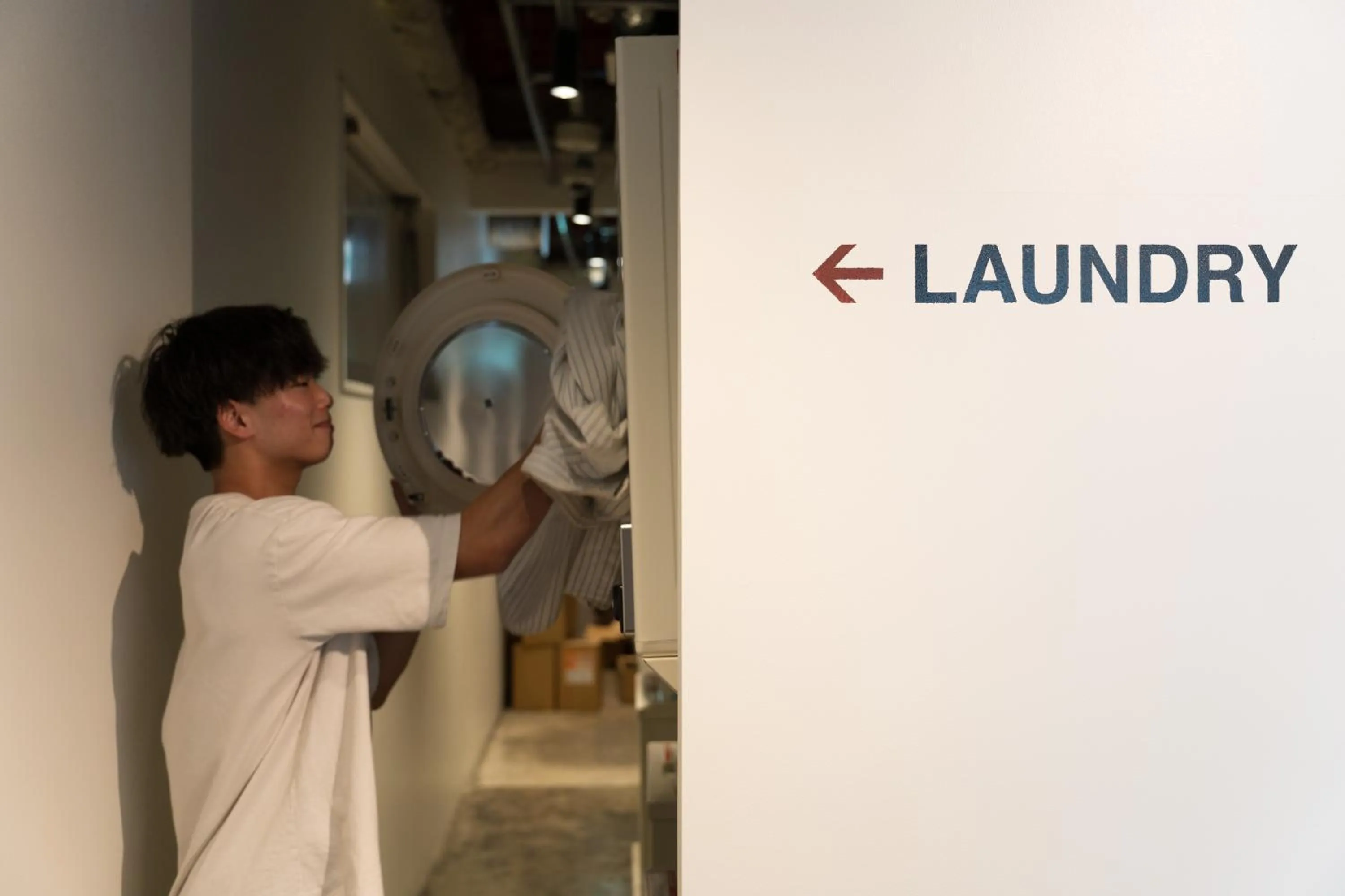 washing machine in HELIO HOSTEL SAPPORO