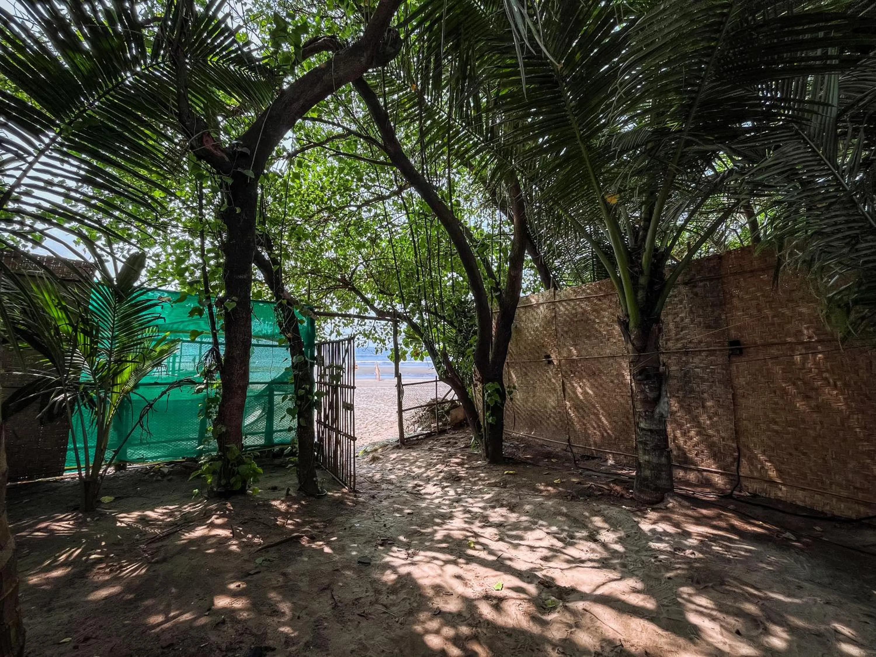 Facade/entrance in 12 Monks - Beachfront Hostel
