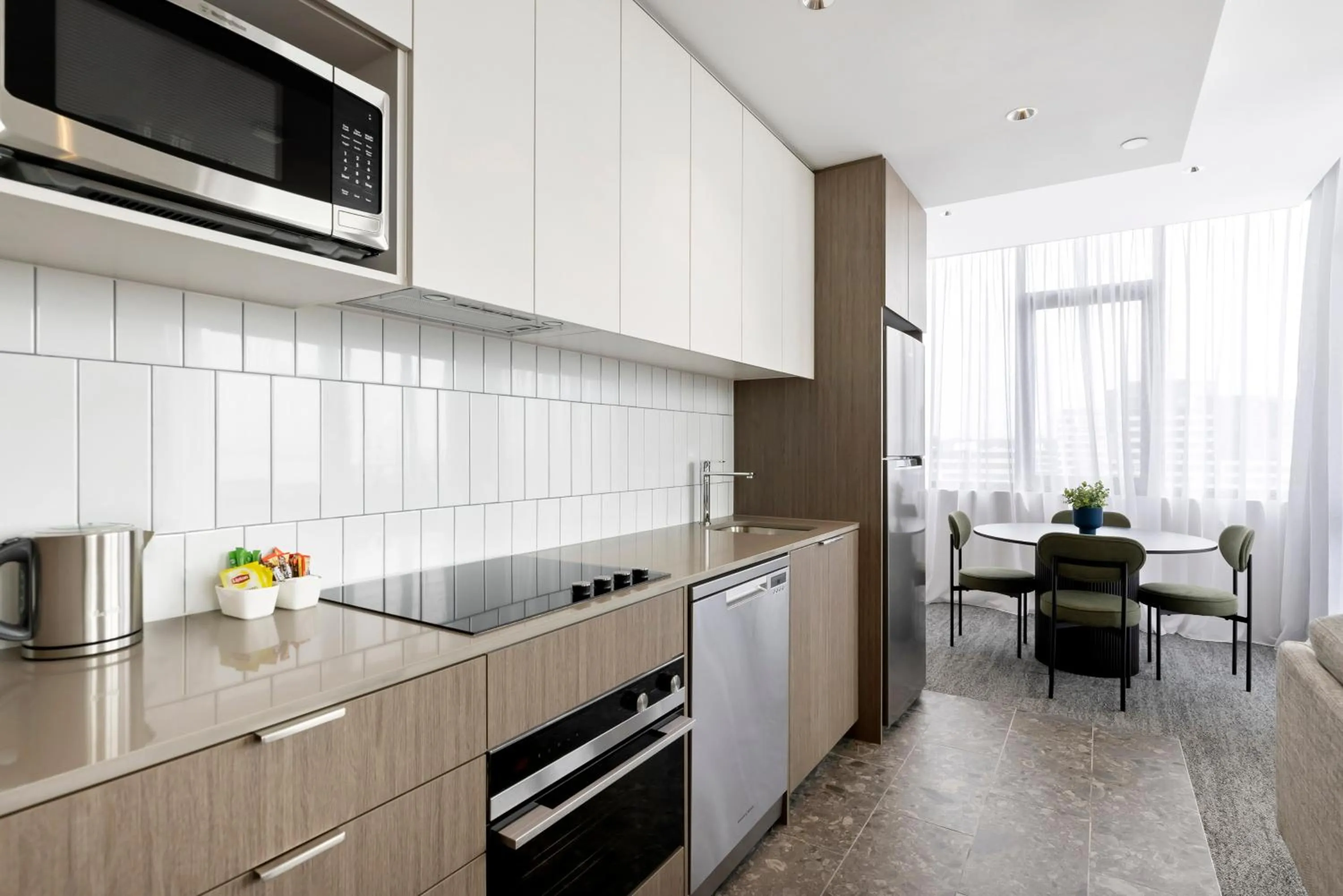 Dining area in Quest Woolooware Bay