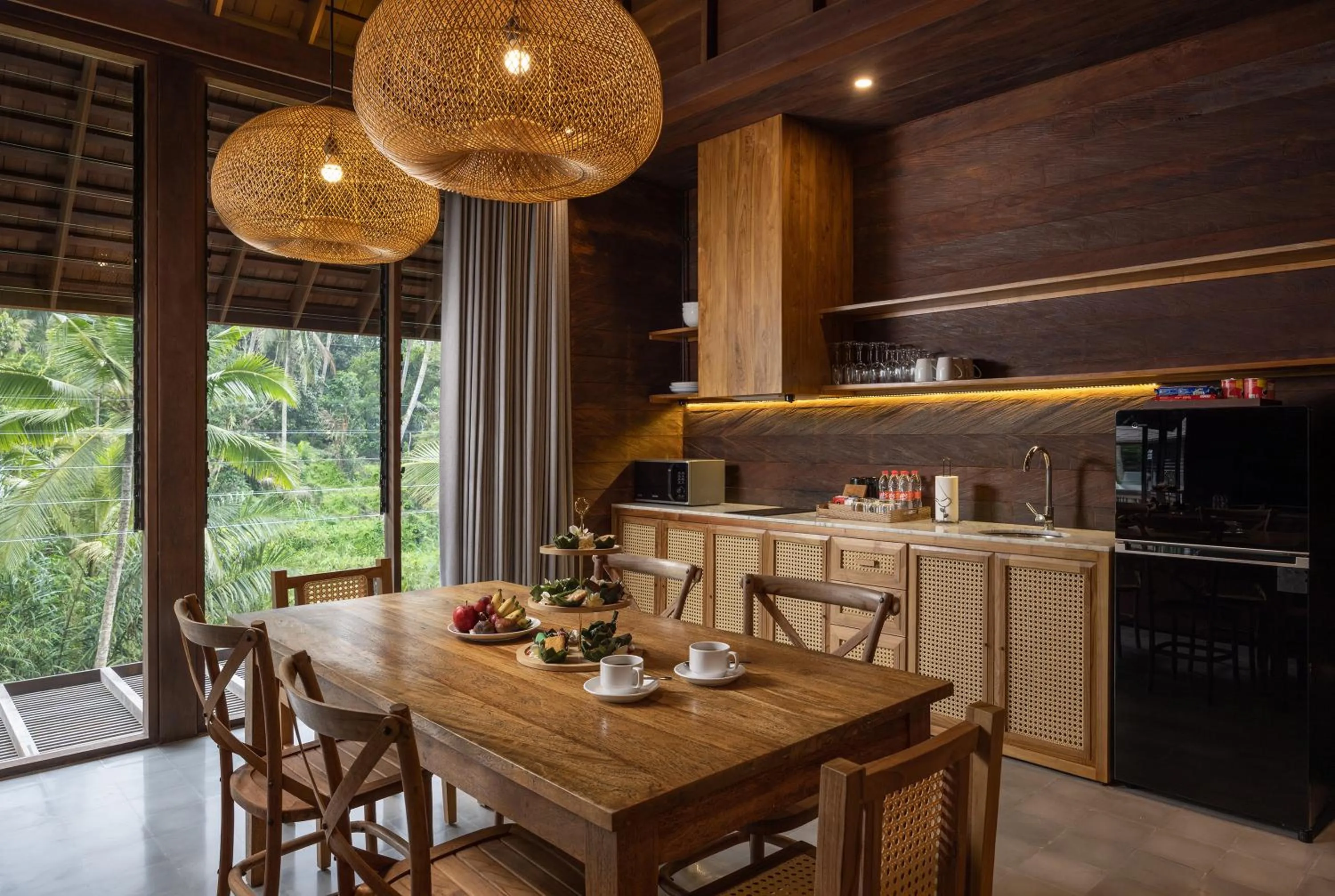 Kitchen or kitchenette in Hideaway Villas Bali - Ubud by Kanaan Hospitality