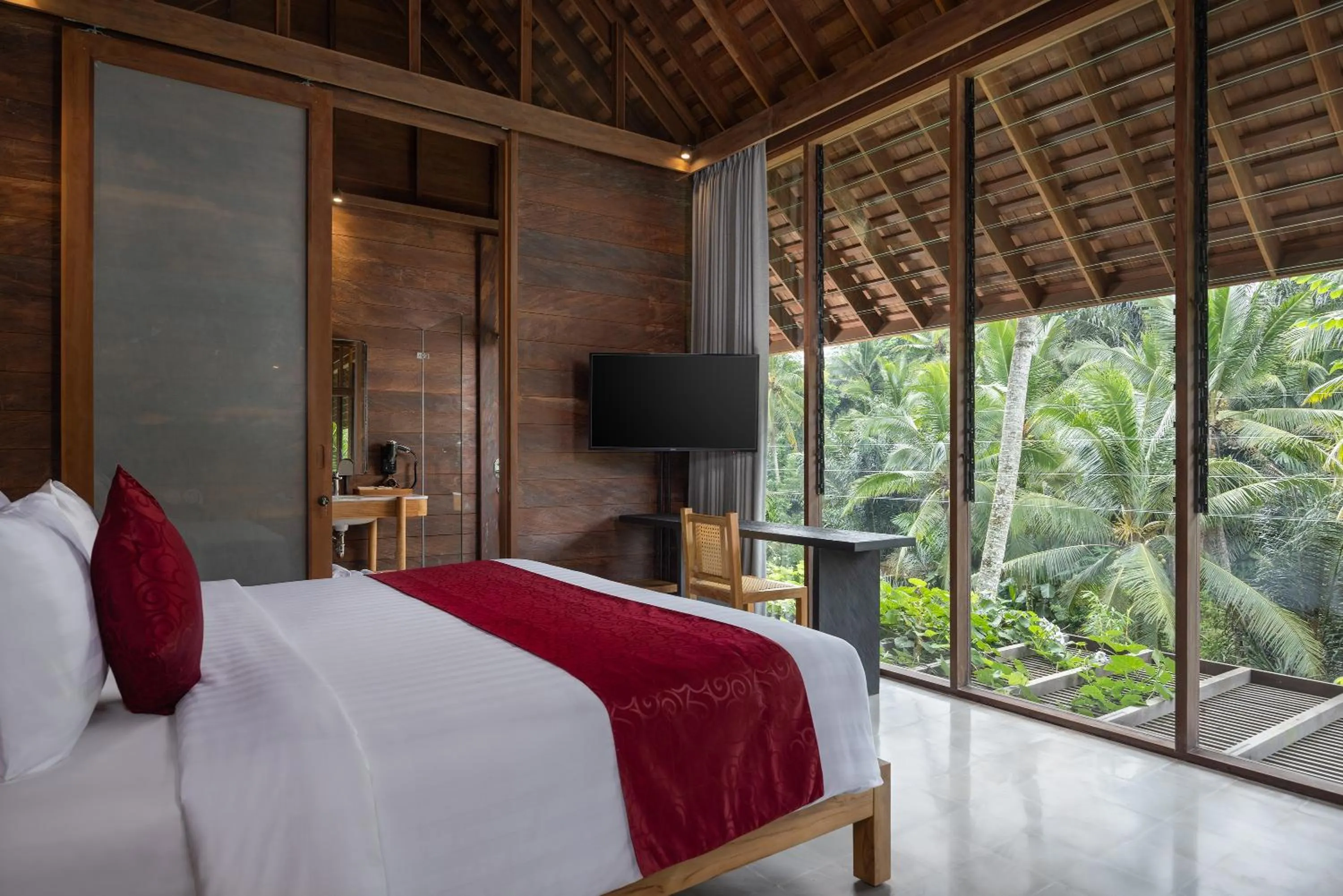 Bedroom, Bed in Hideaway Villas Bali - Ubud by Kanaan Hospitality