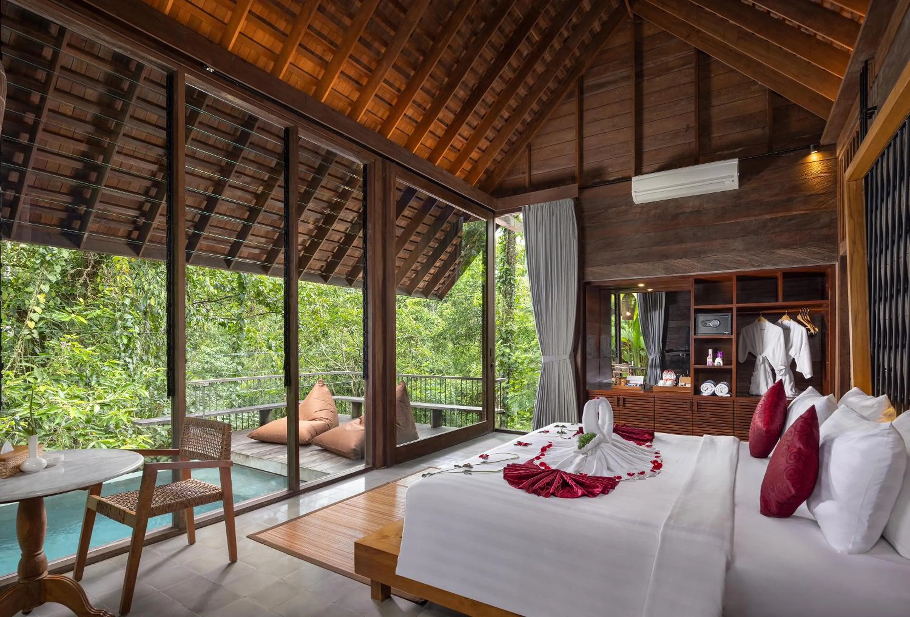 Bedroom, Bed in Hideaway Villas Bali - Ubud by Kanaan Hospitality