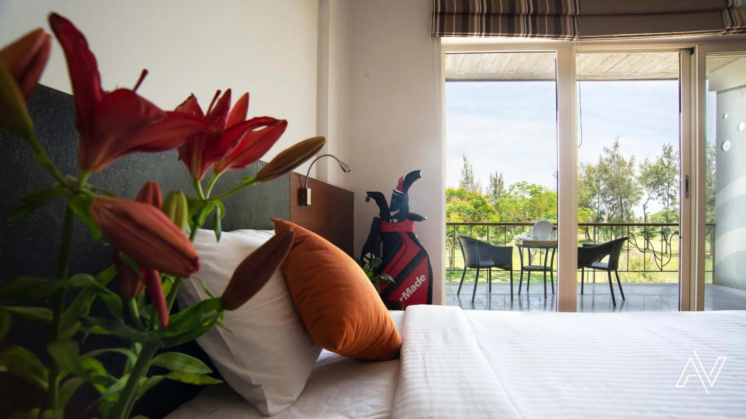 Garden view, Bed in Clovergreens