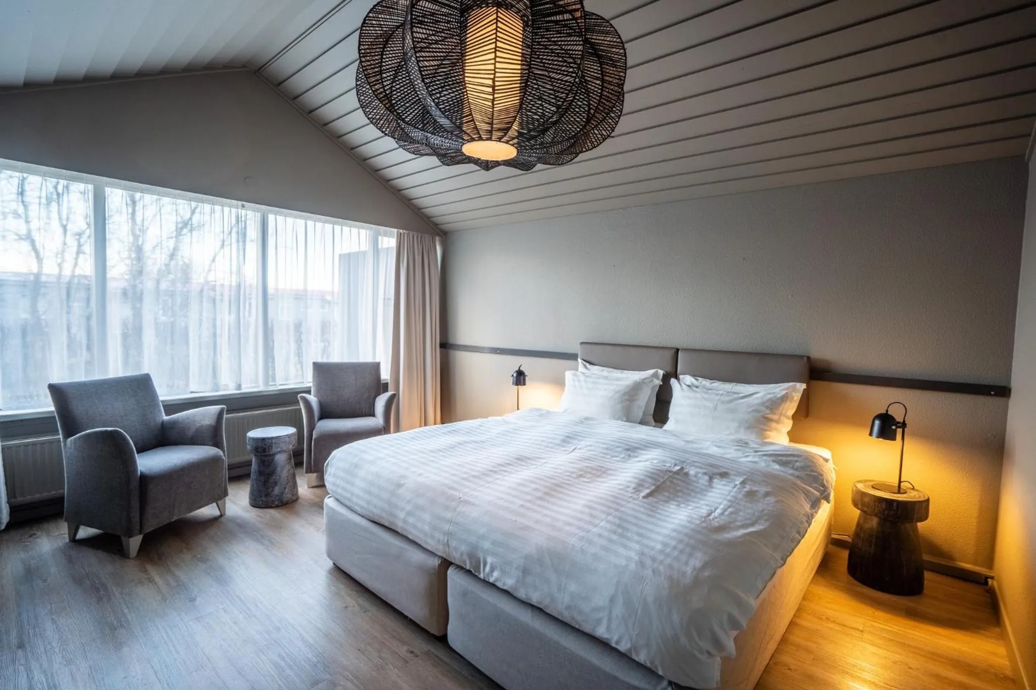 Bedroom, Bed in The Hill Hotel at Flúðir