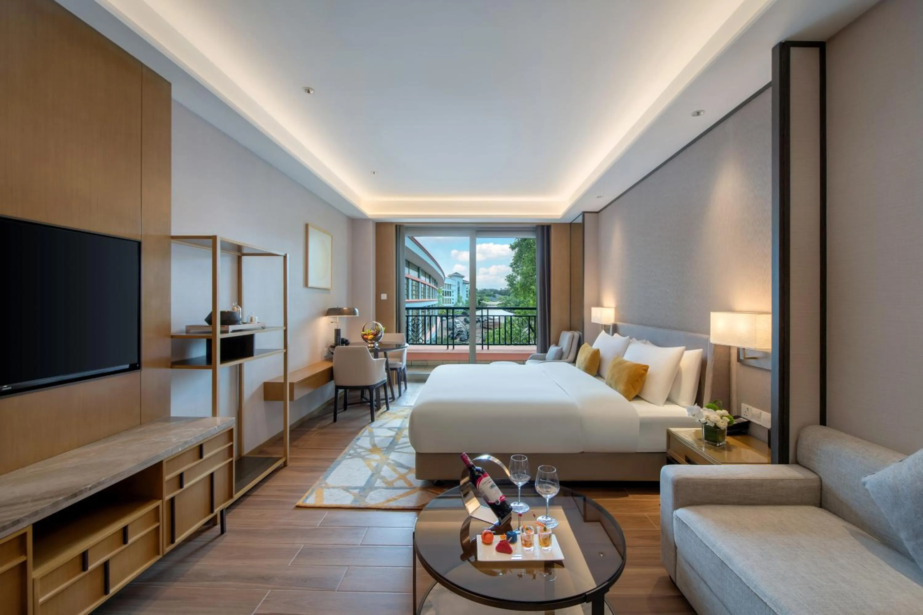 Photo of the whole room, Bed in Dongguan Forum Hotel and Apartment - Former Pullman hotel Dongguan Forum