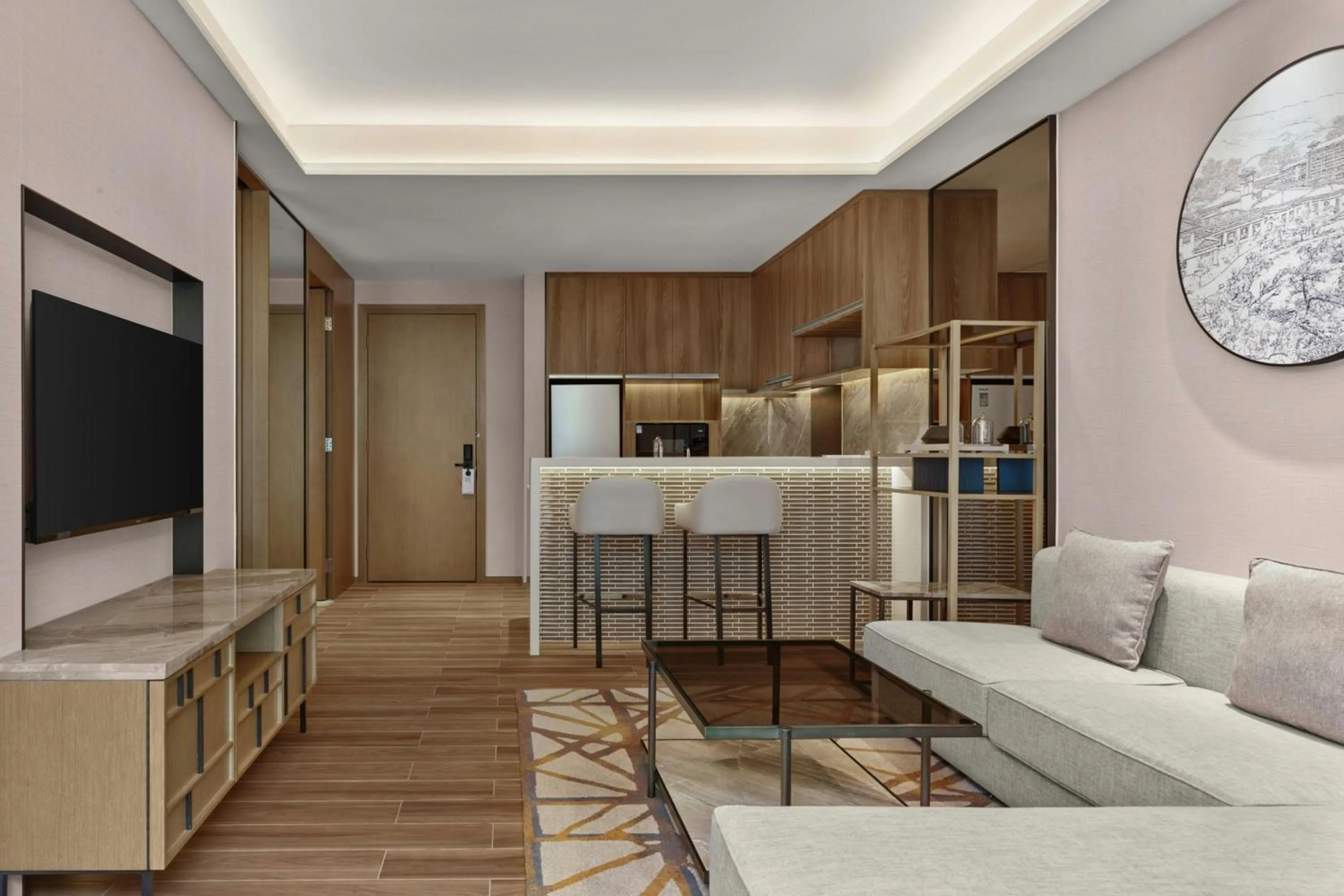 Living room in Dongguan Marriott Hotel