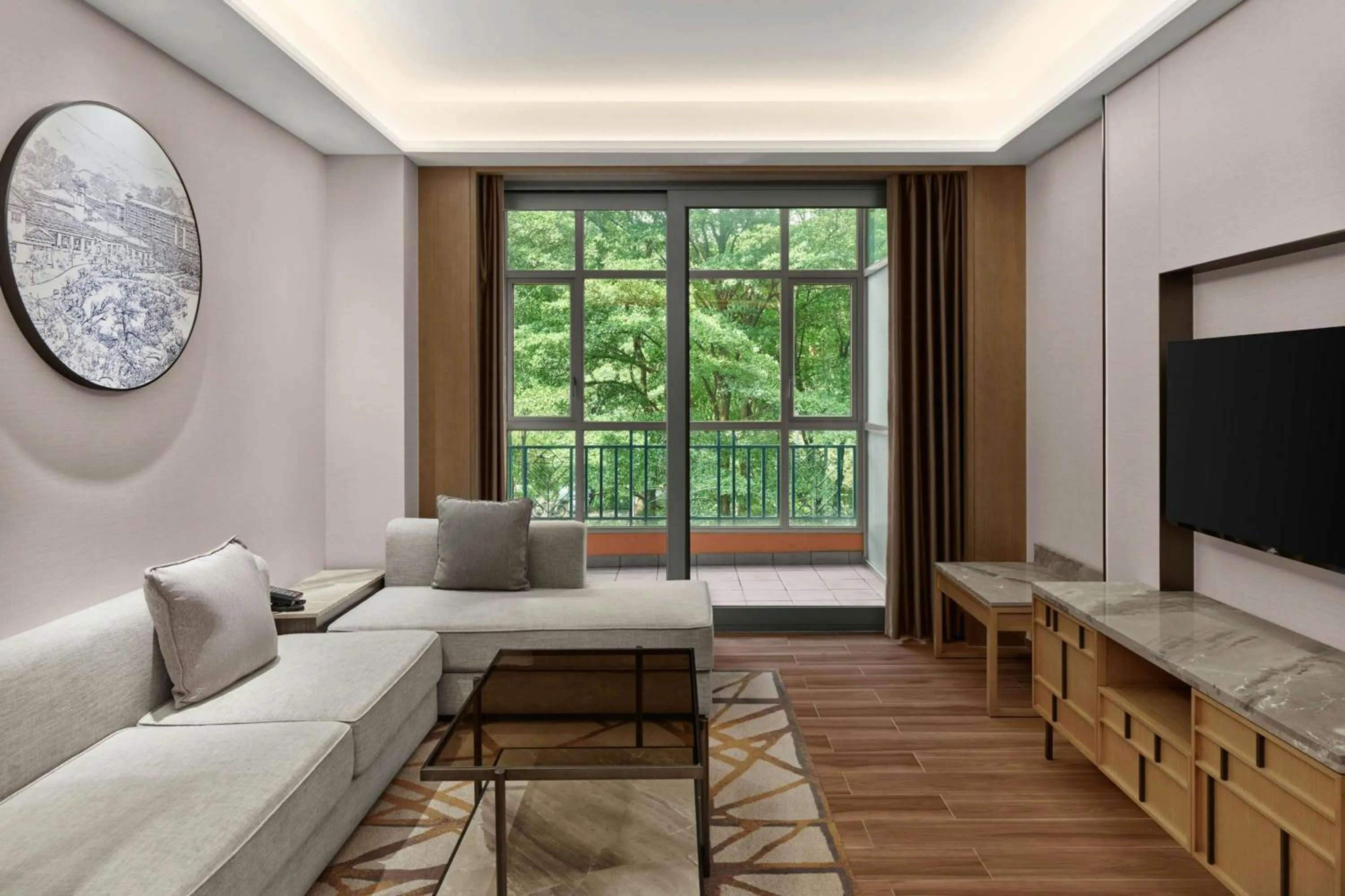 Living room in Dongguan Marriott Hotel