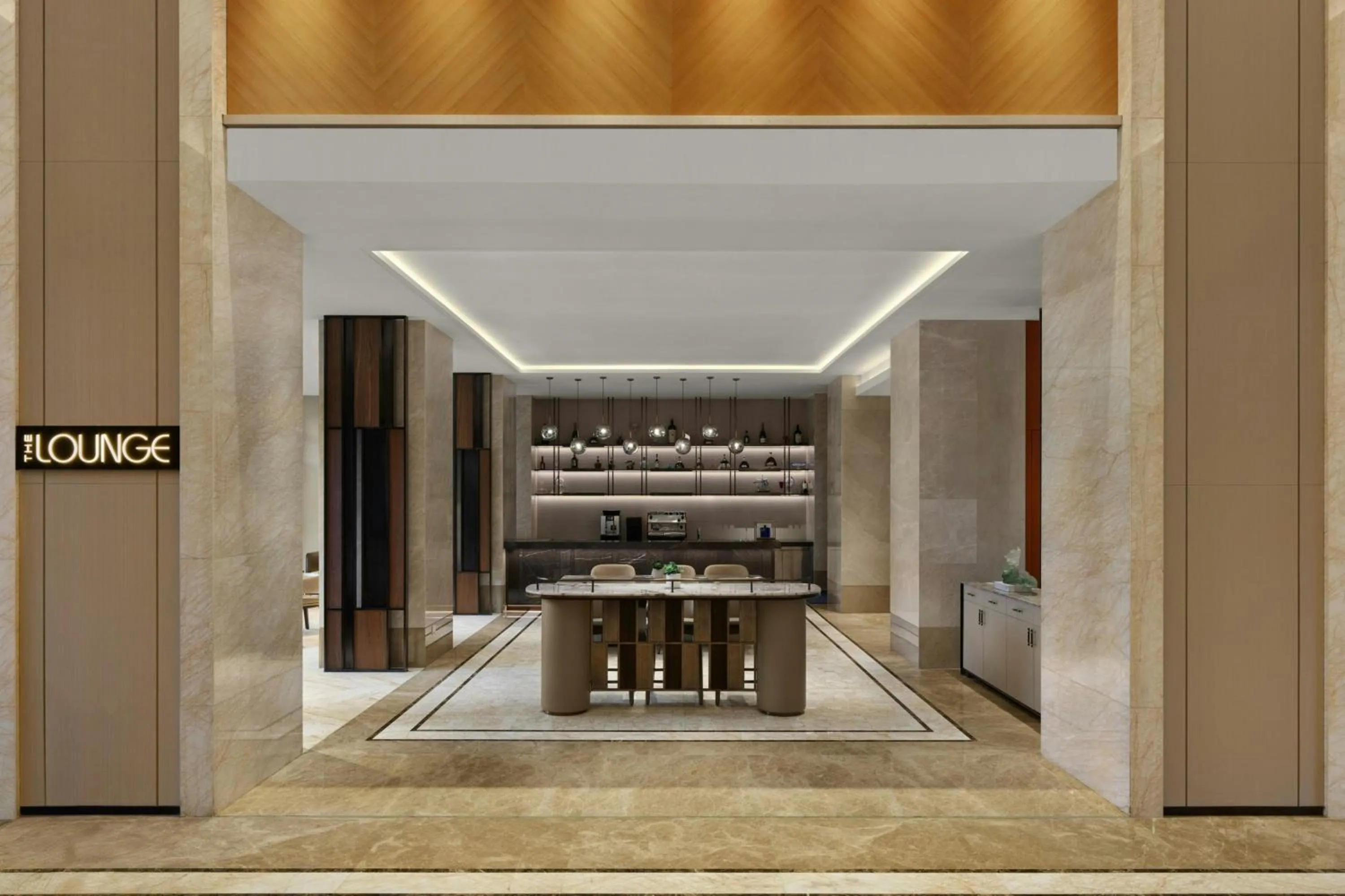 Lobby or reception in Dongguan Marriott Hotel