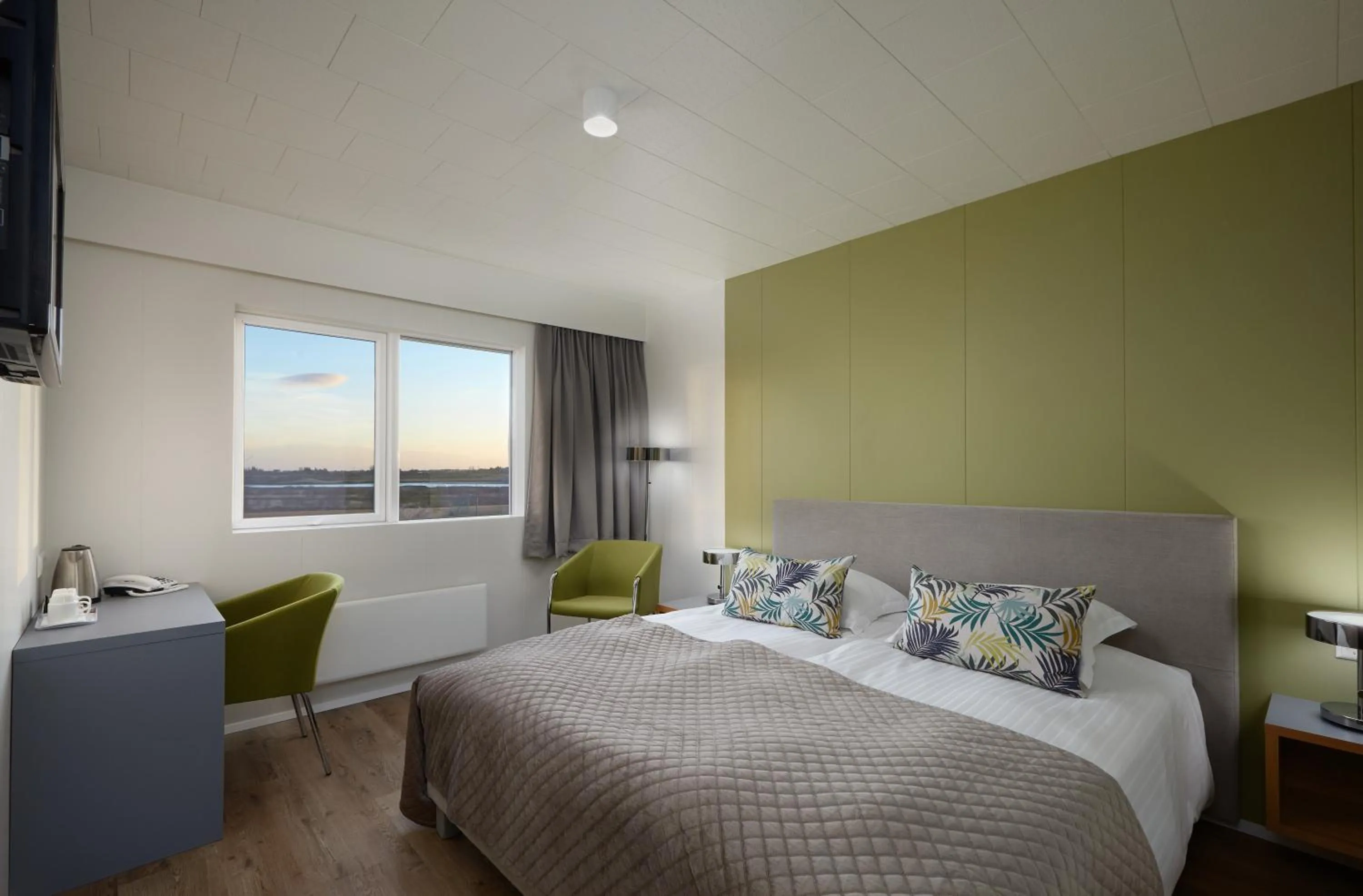 Bedroom, Bed in Hotel Klaustur