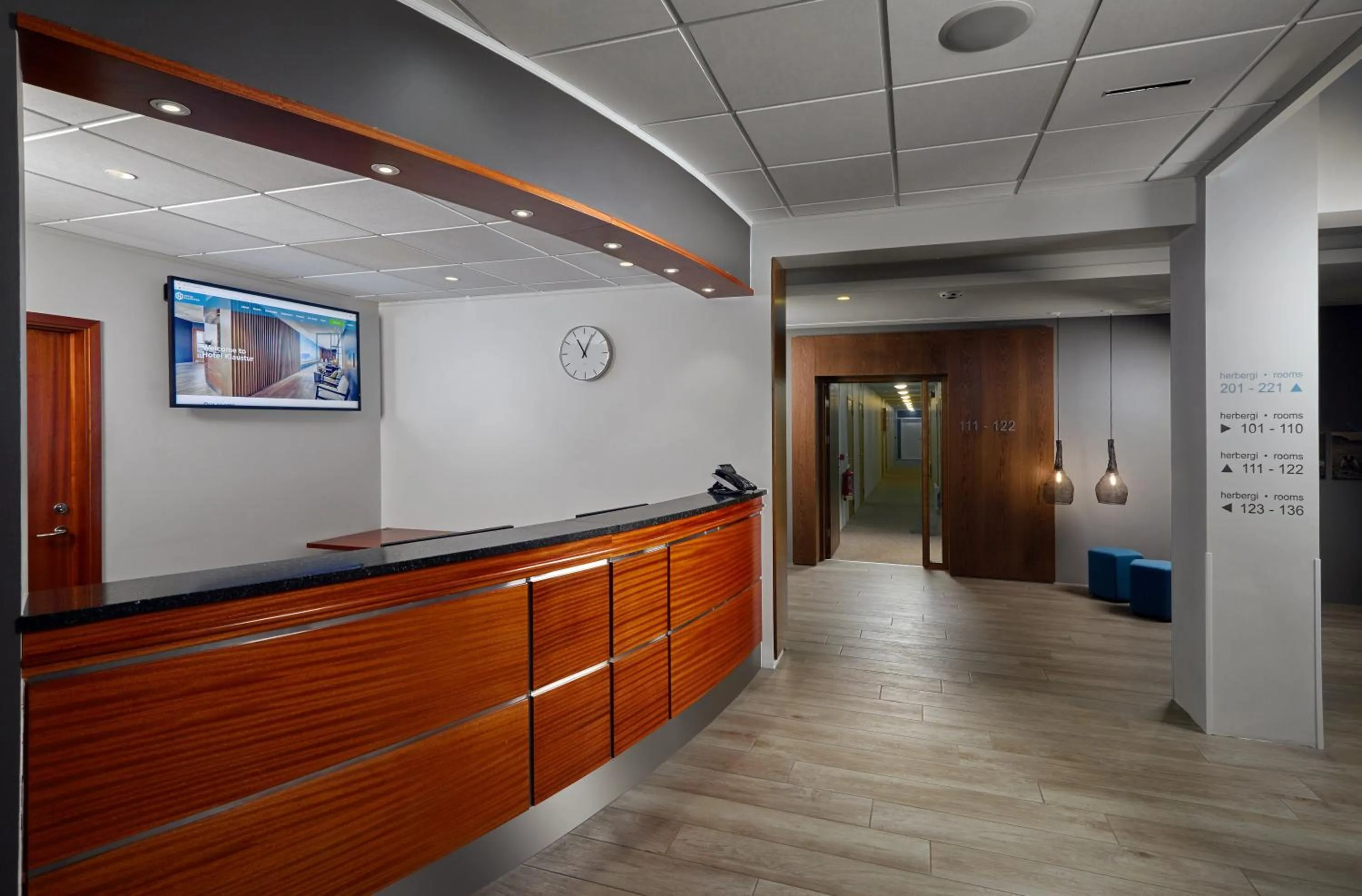 Lobby or reception in Hotel Klaustur