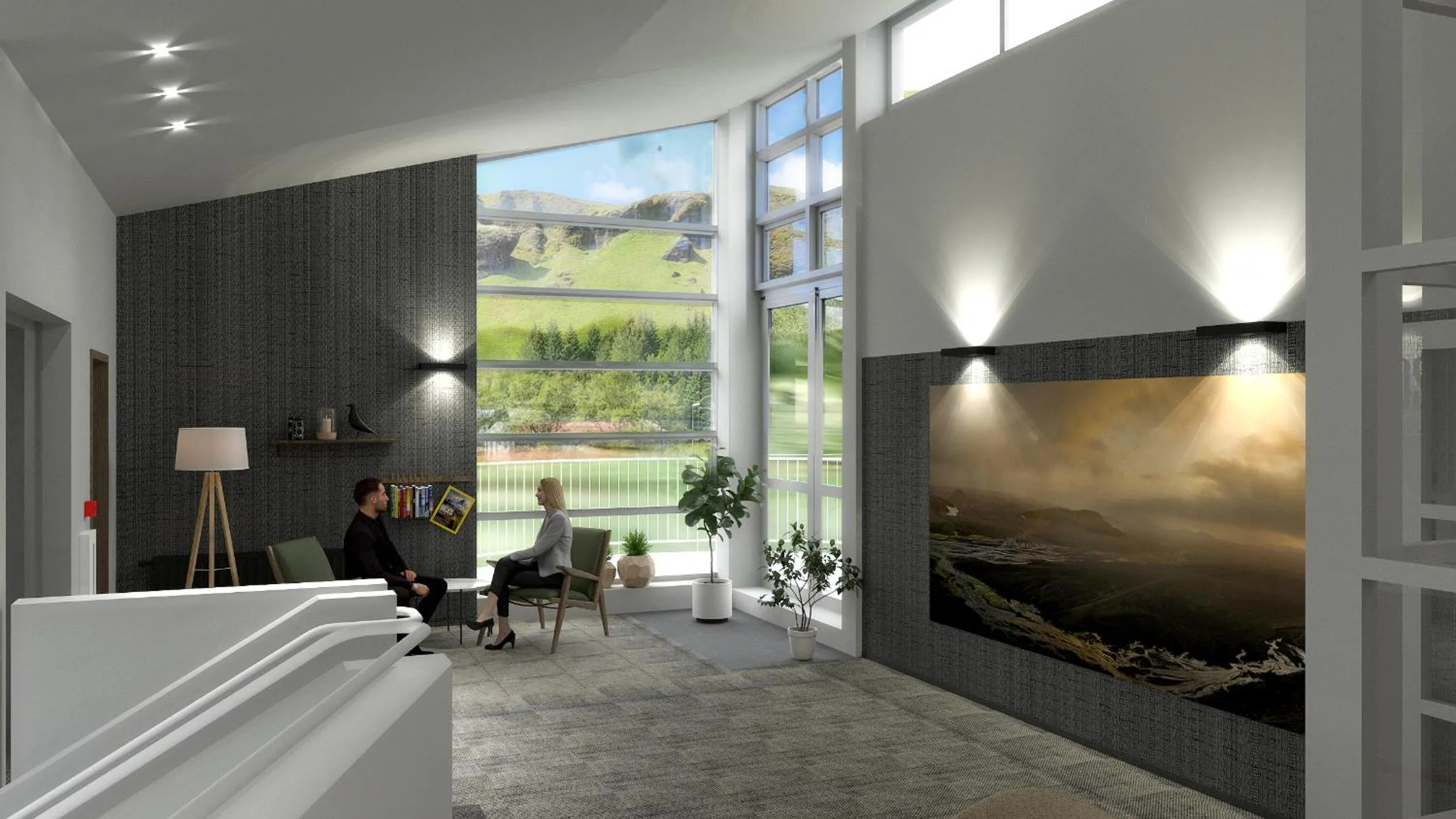 Seating area in Hotel Klaustur