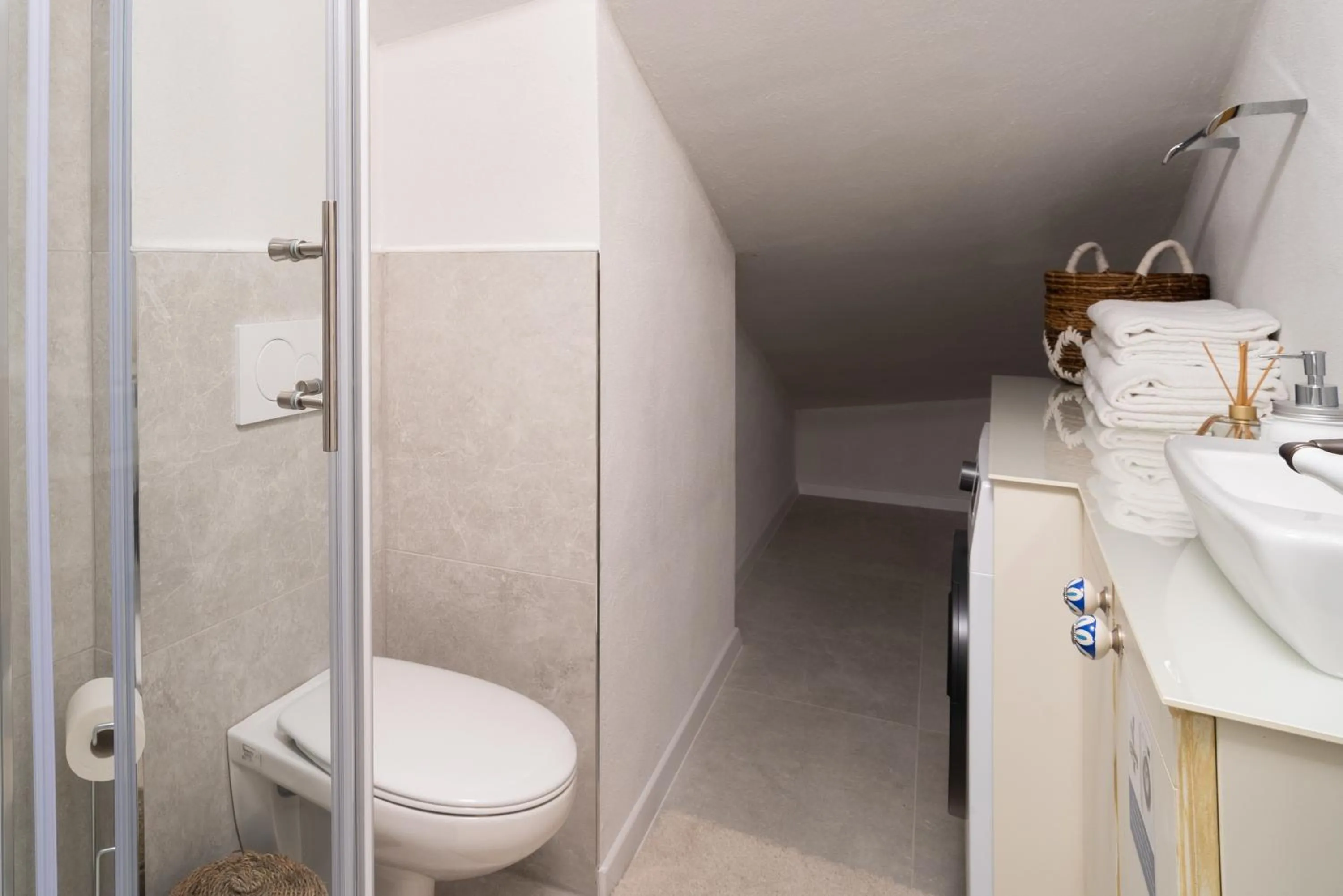 Shower in Selamare Apartment by Locap Group