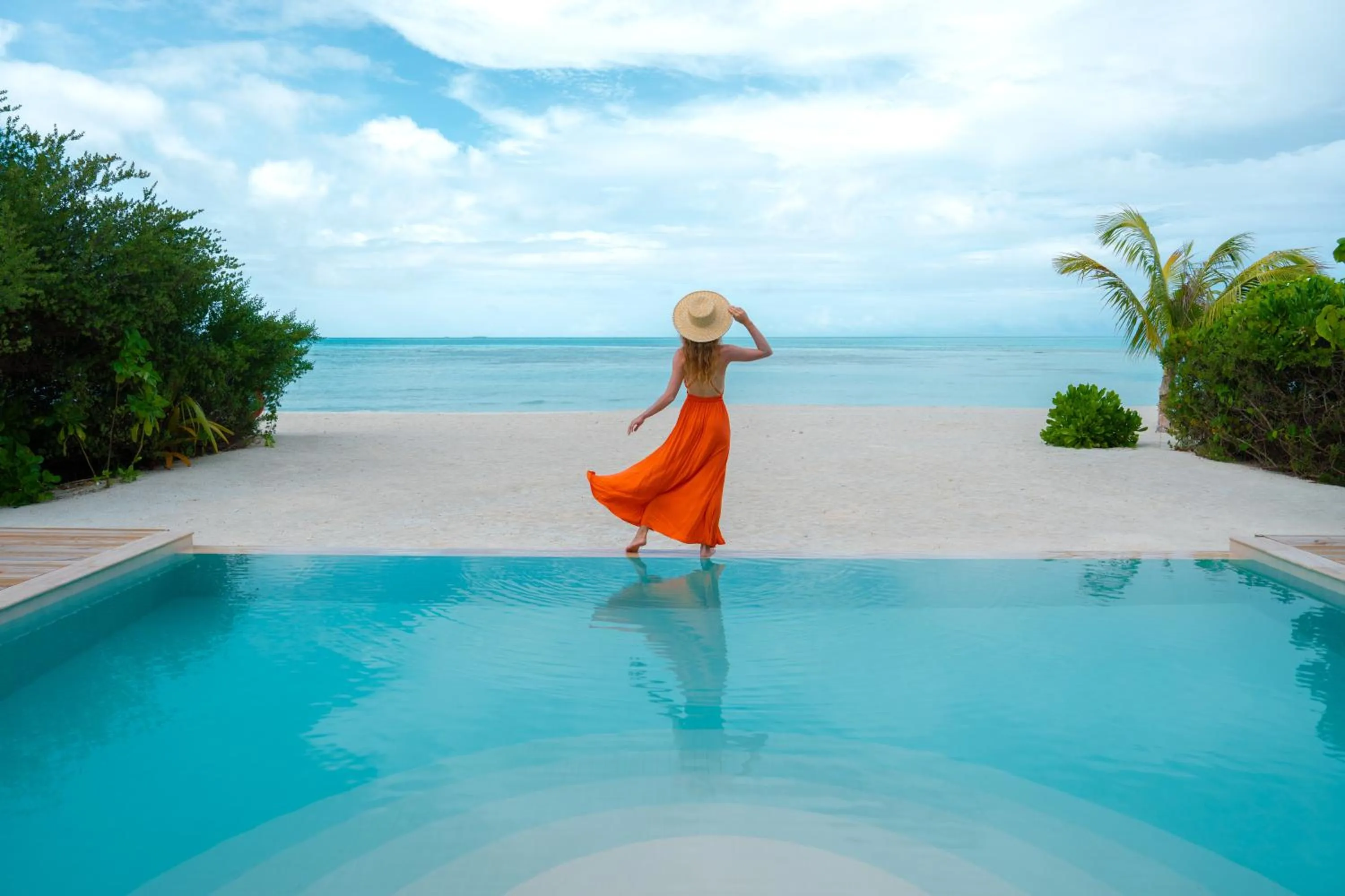 Beach in Jawakara Islands Maldives