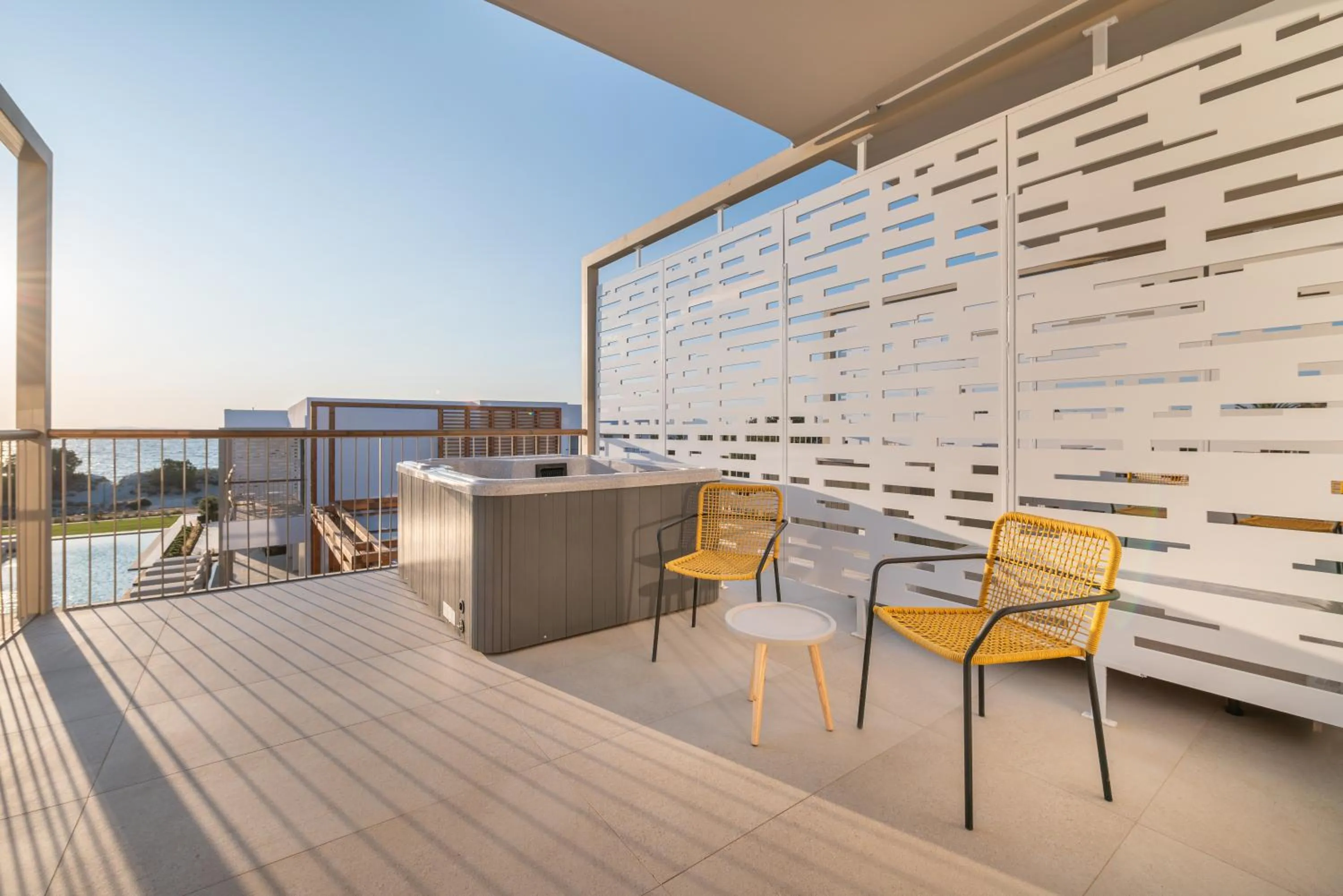 Hot Tub in Paralos Kyma Dunes Adults Only