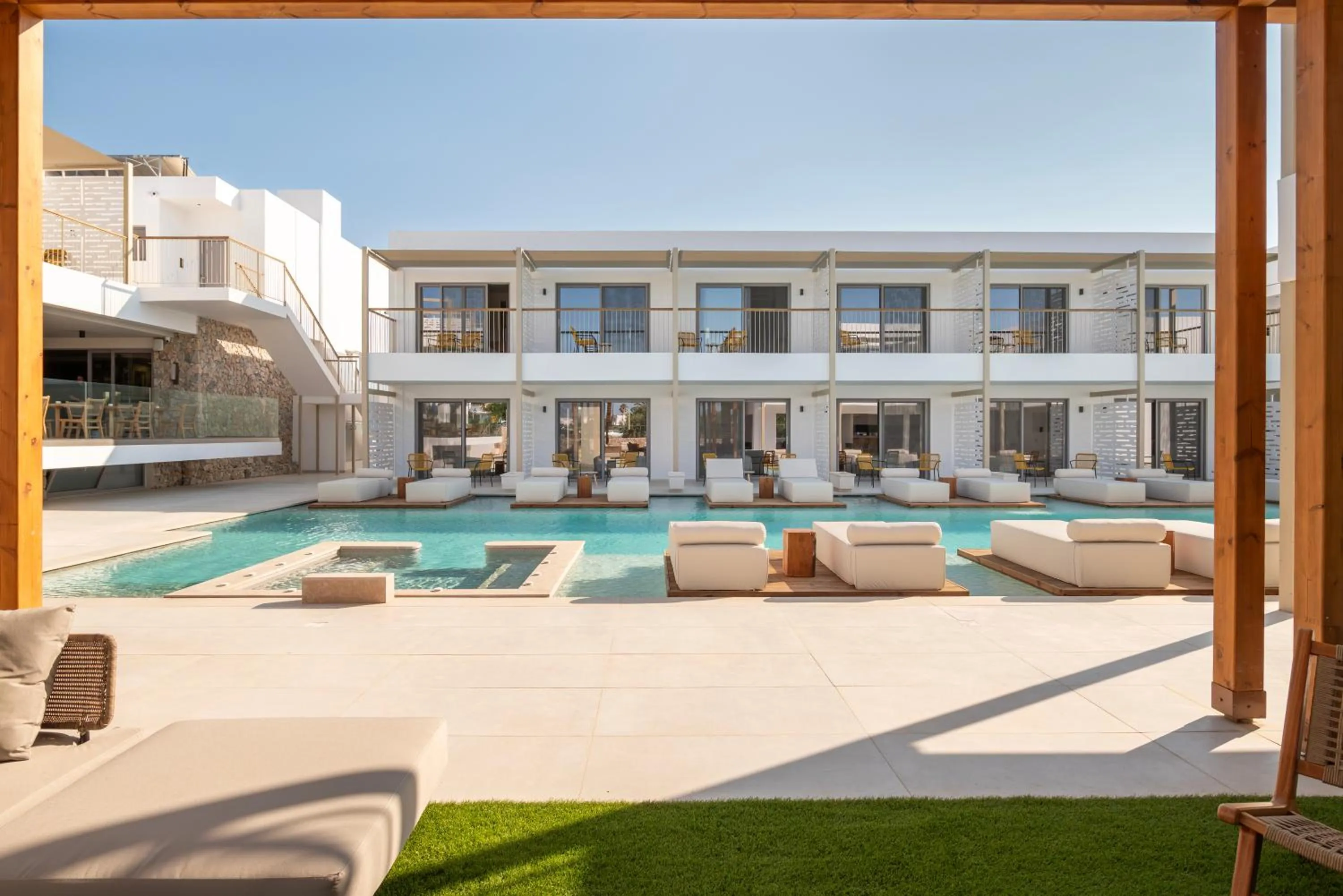 Pool view in Paralos Kyma Dunes Adults Only