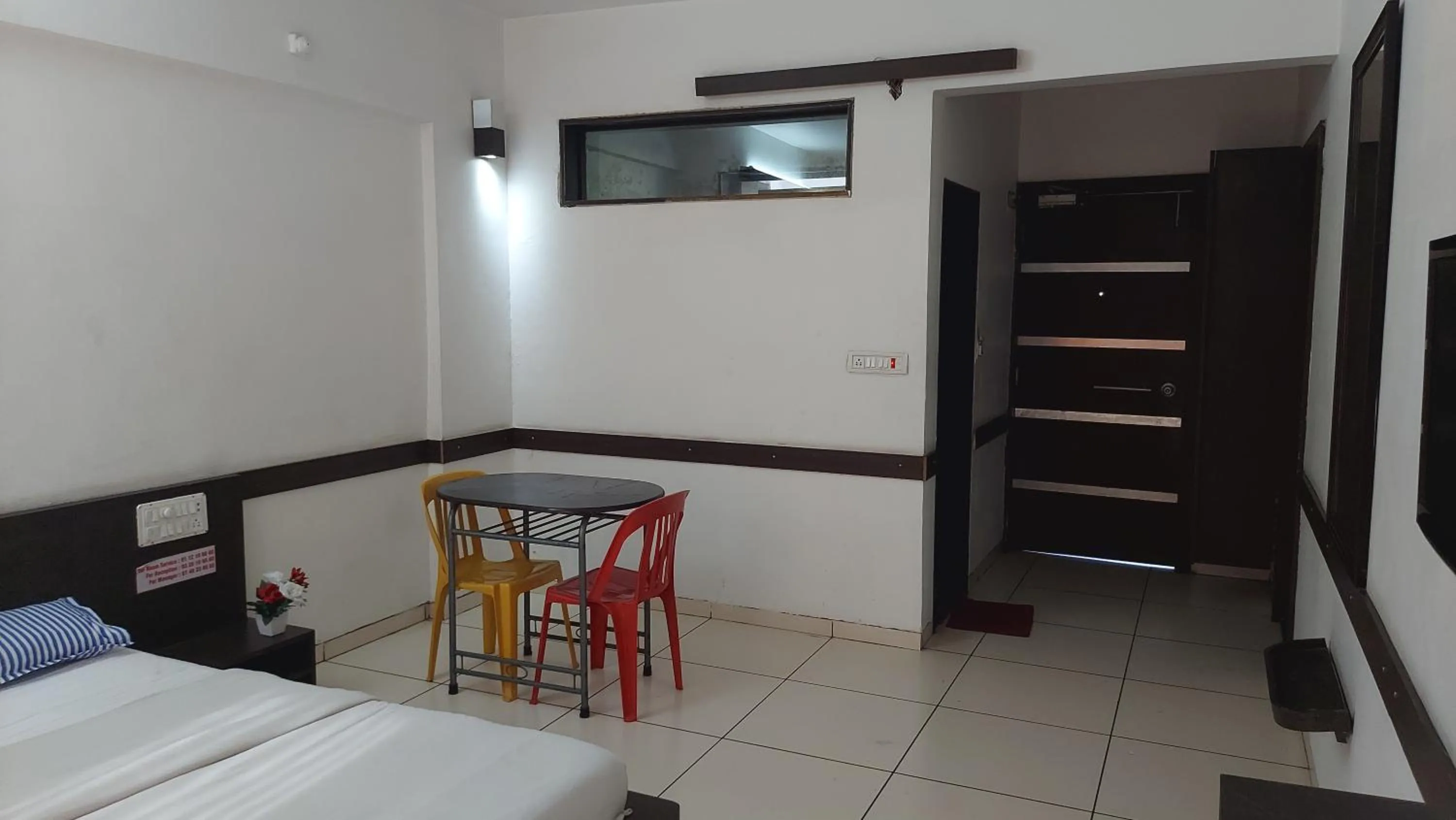 Living room, Bed in CBC Residency, Karjat