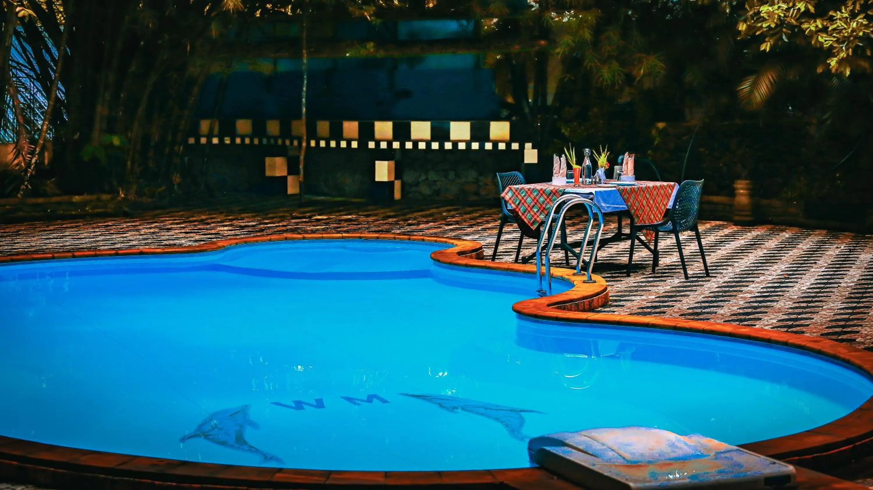 Swimming pool in Spring Muunnar, Munnar