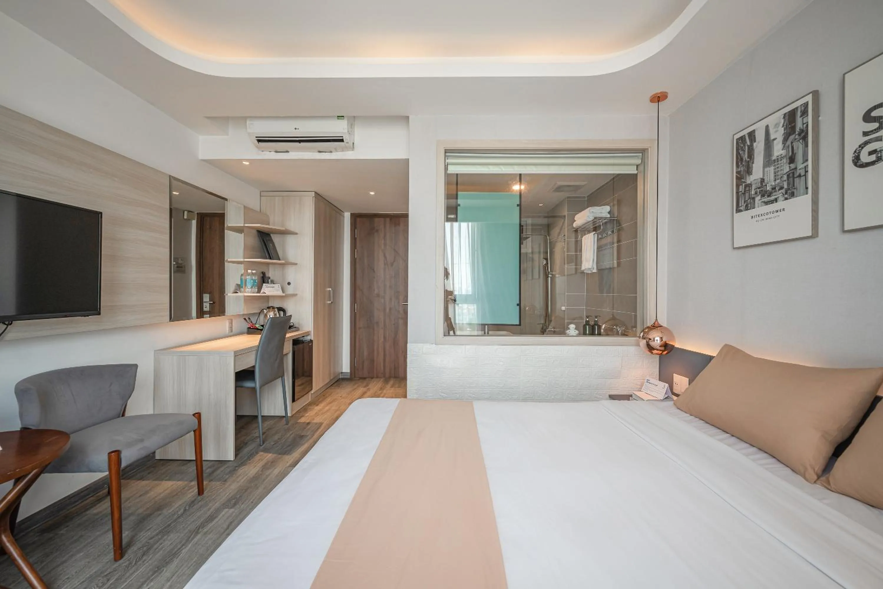 TV and multimedia, Bed in Cozrum Homes - Sonata Residence