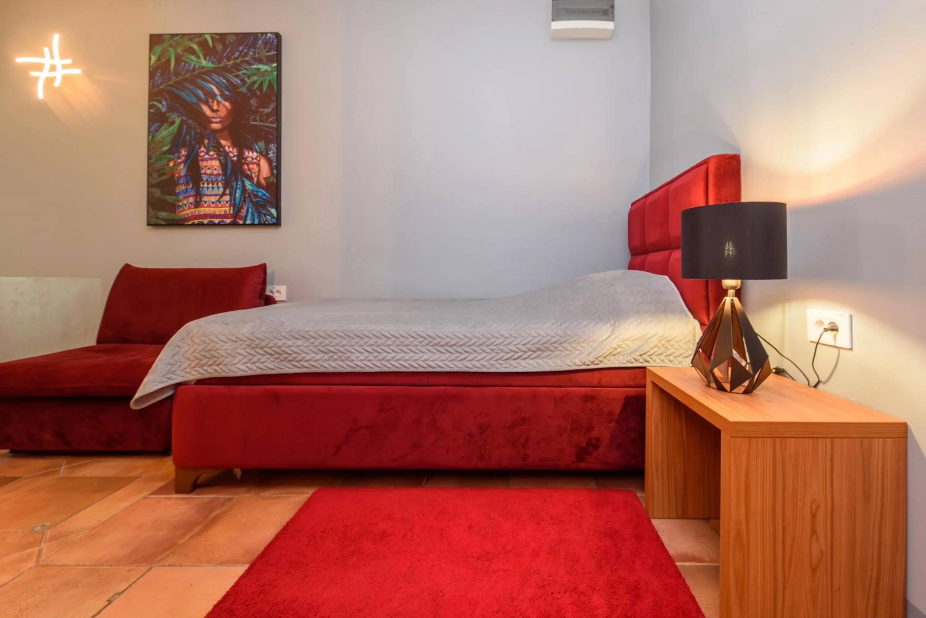 Bed in Garni Hotel Zenit