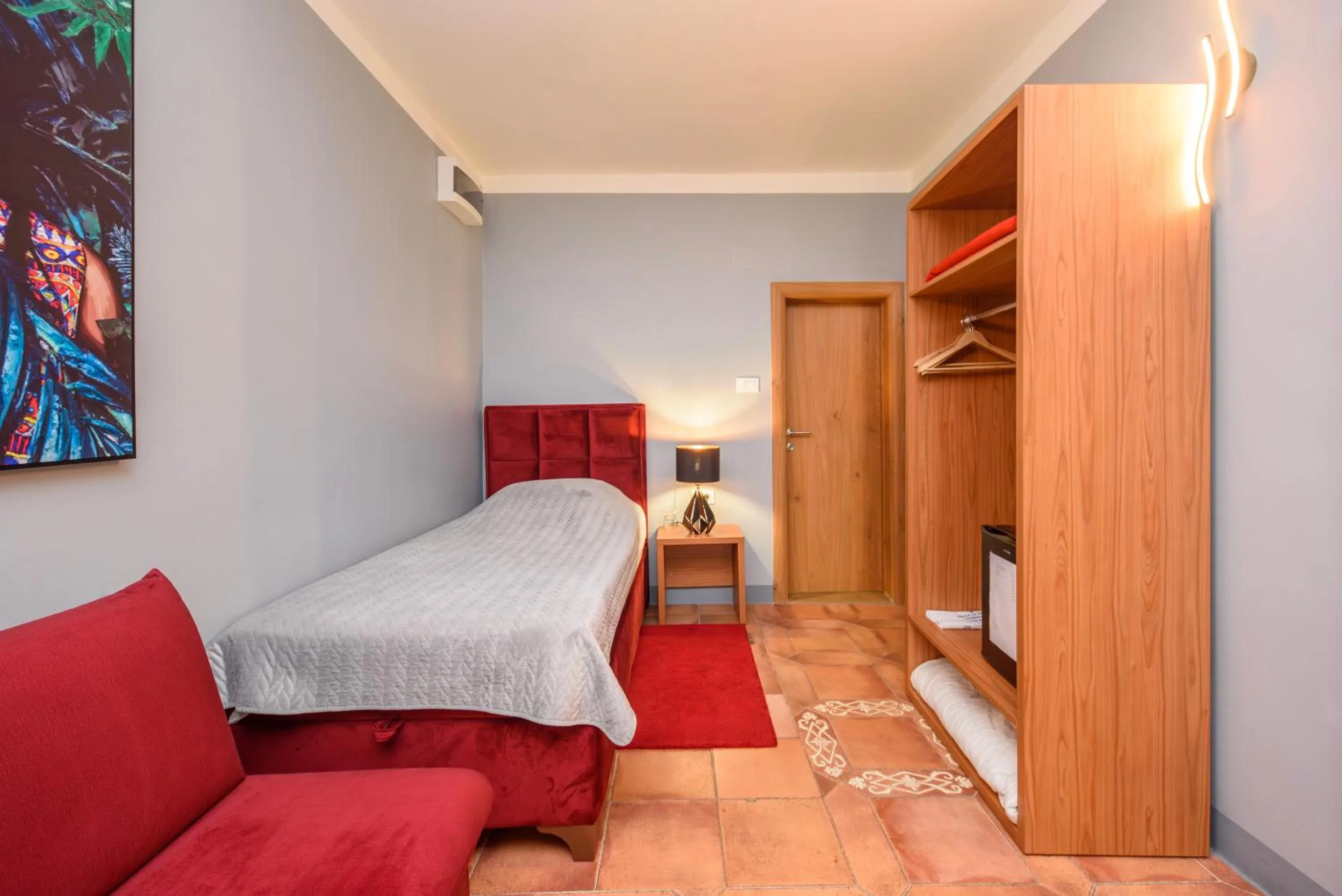 Bed in Garni Hotel Zenit