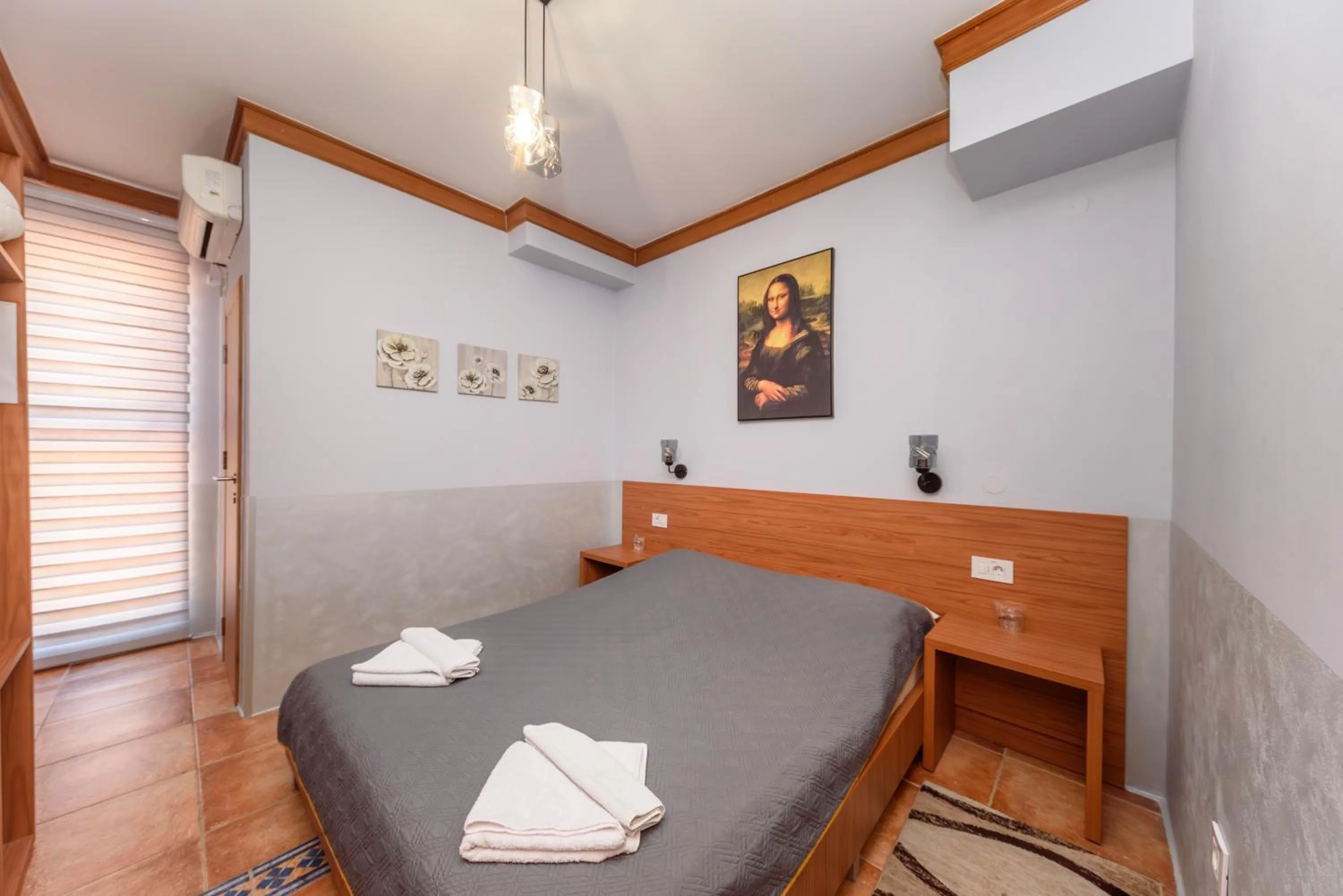 Bed in Garni Hotel Zenit