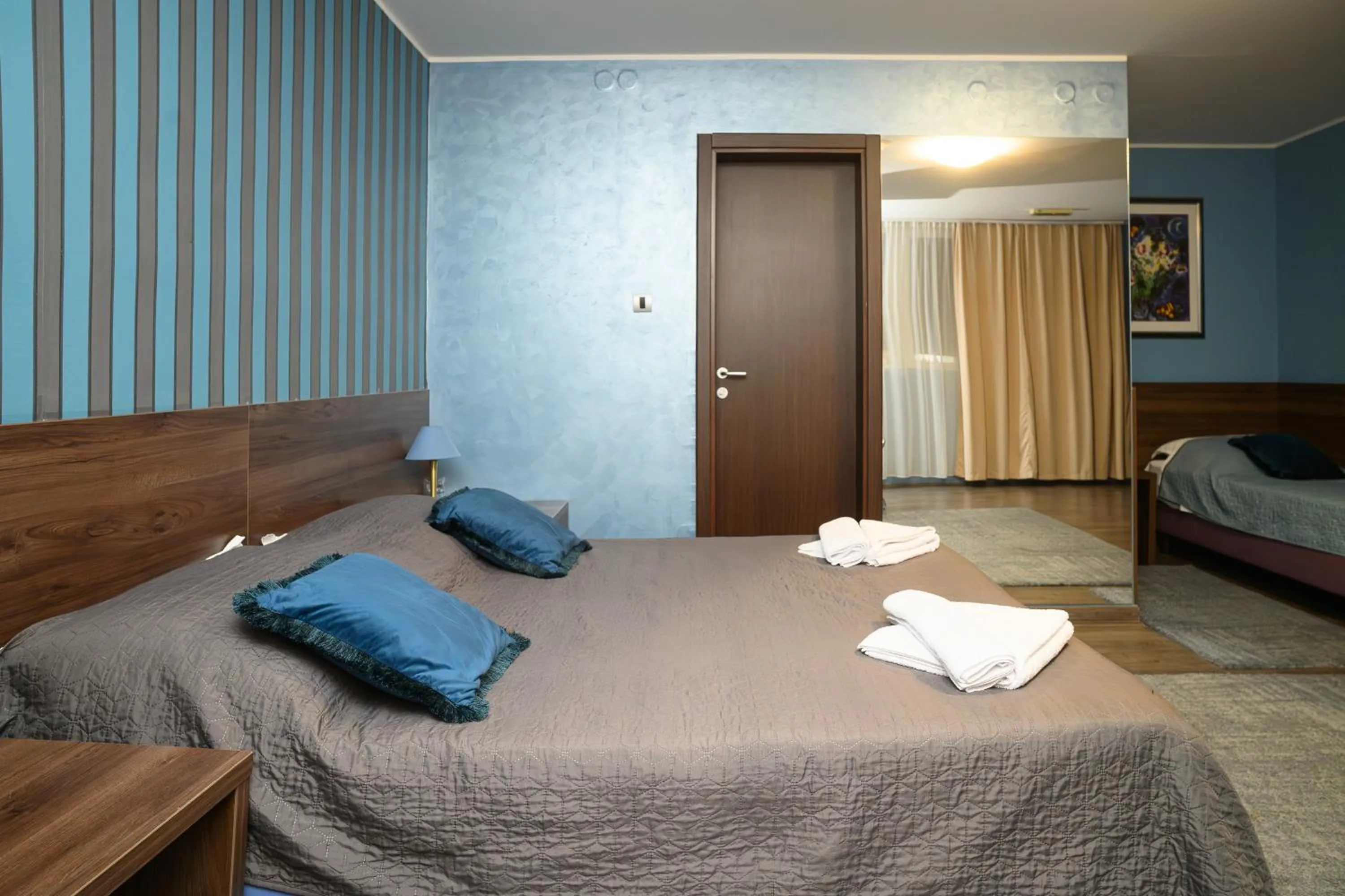 Bed in Garni Hotel Zenit