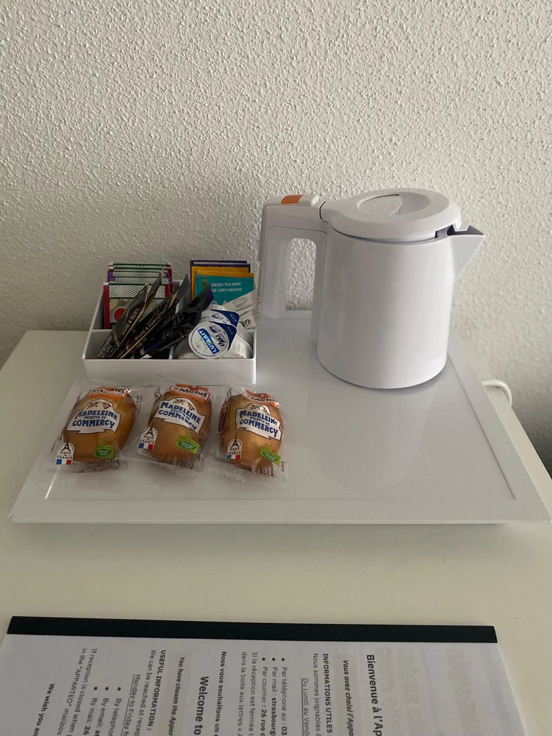 Coffee/tea facilities in Apparteo Strasbourg