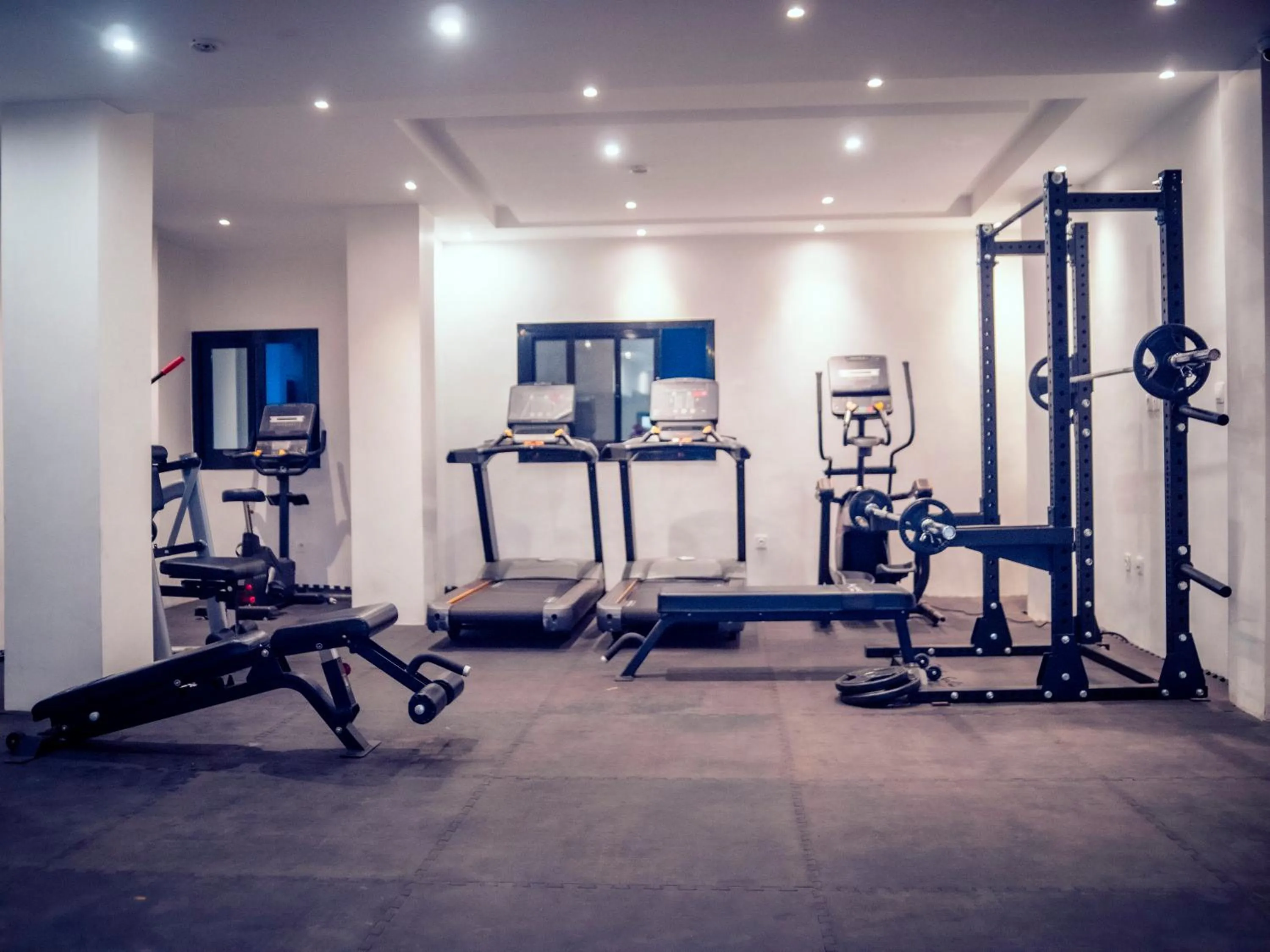 Fitness centre/facilities in Geneva Hotel