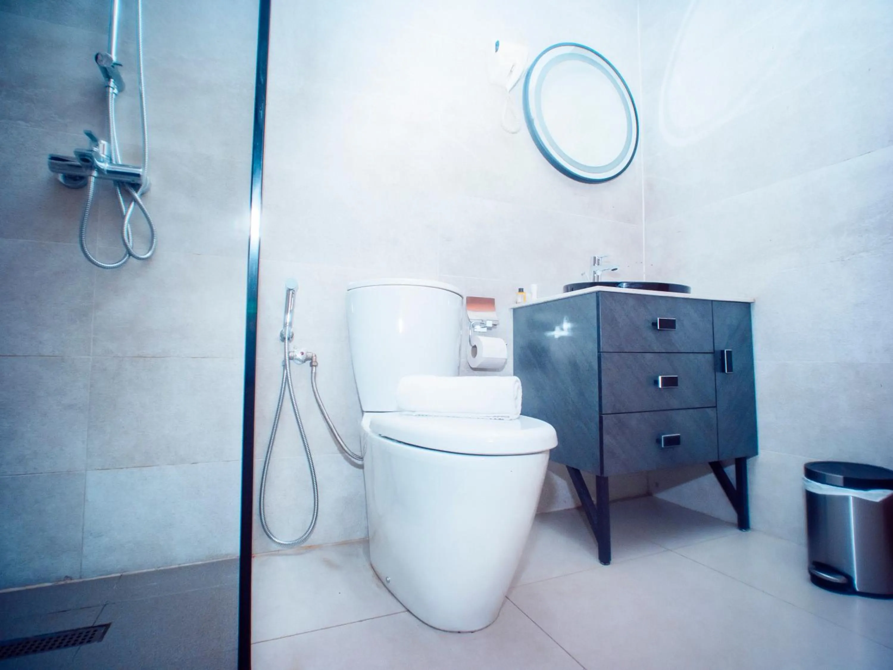 Shower in Geneva Hotel