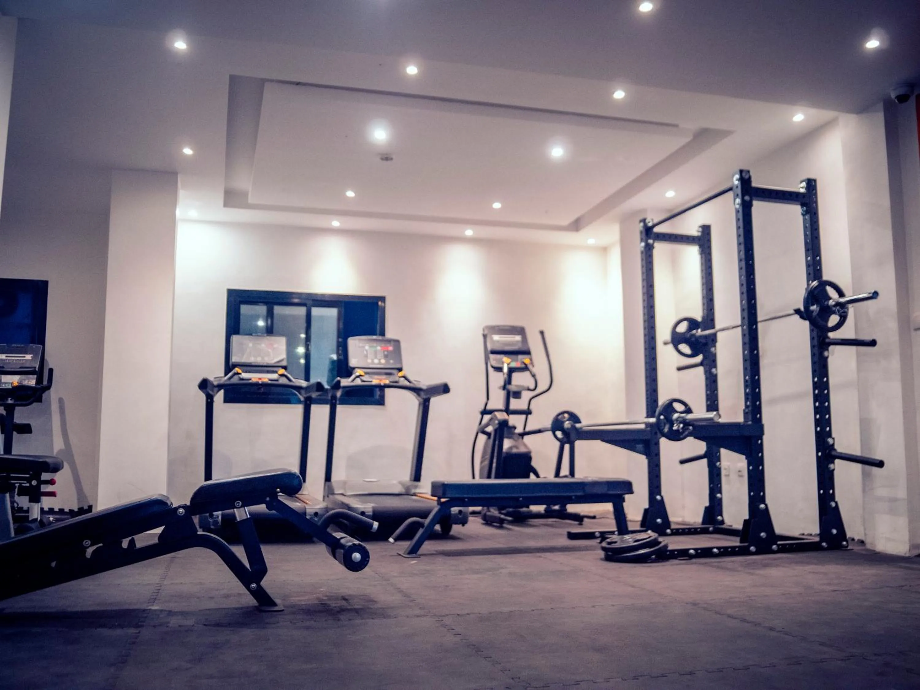 Fitness centre/facilities in Geneva Hotel