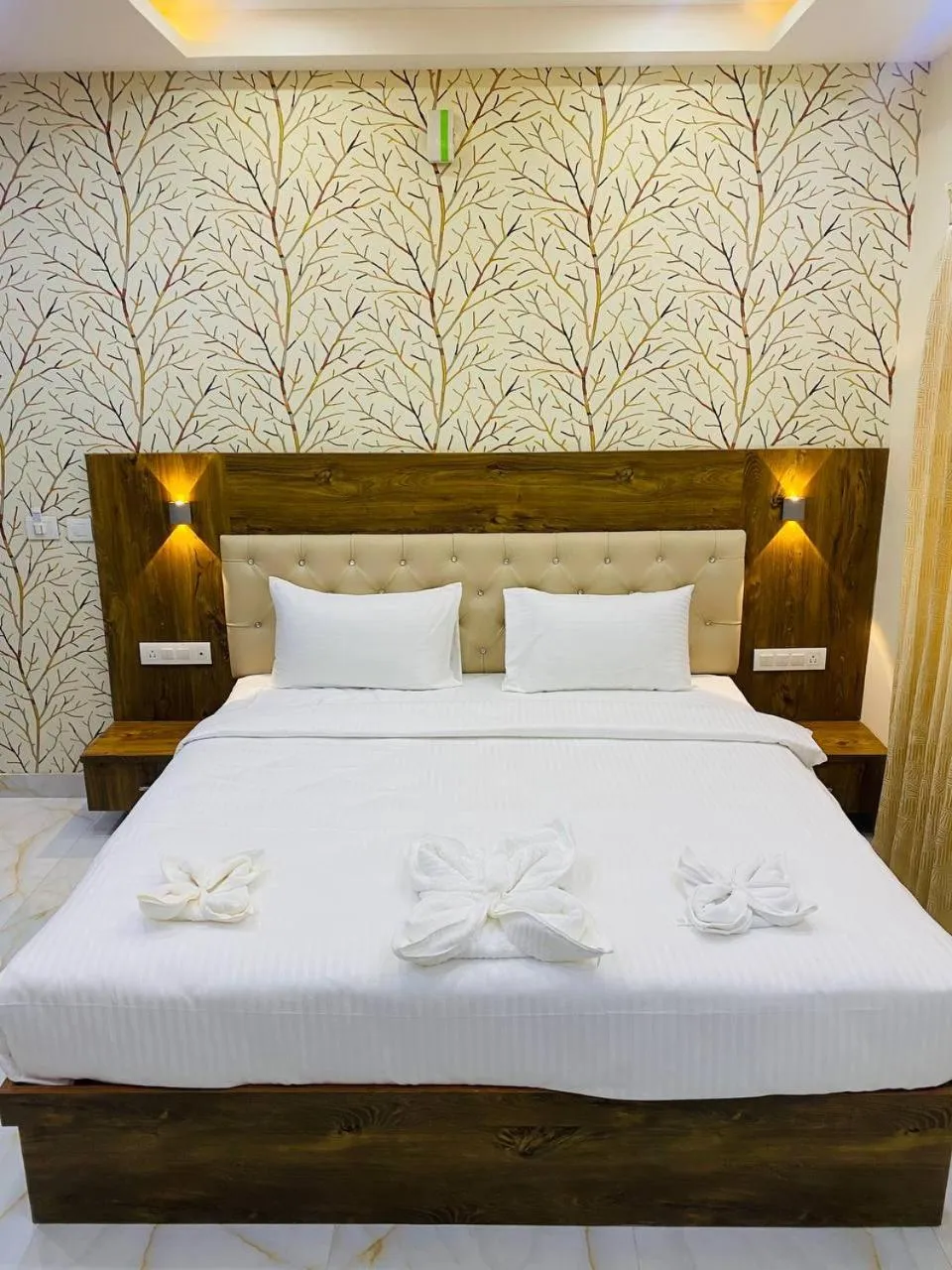 Bed in Spectra Hotel Bangalore Airport
