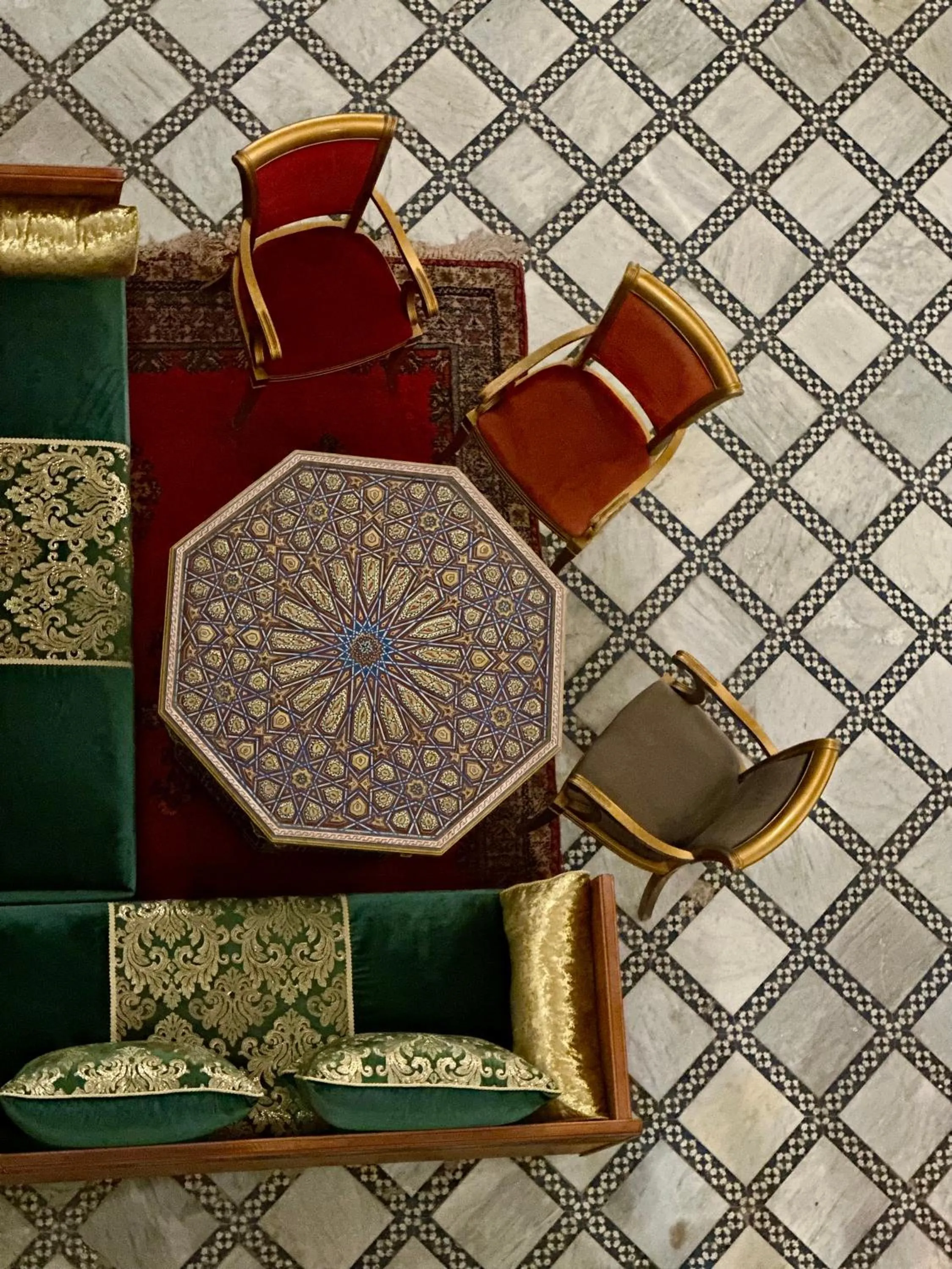 Seating area in Riad Damia Suite & Spa