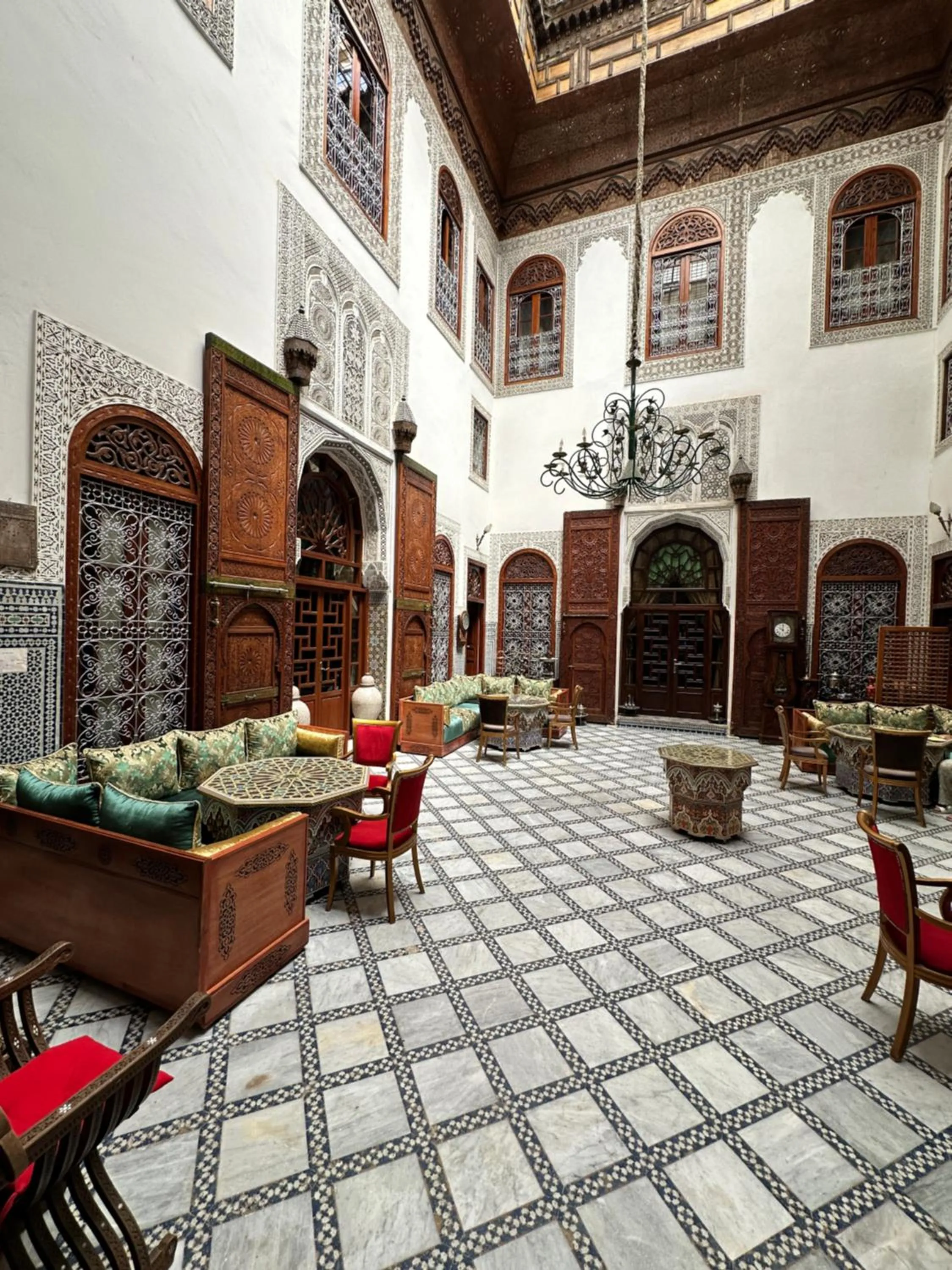 Seating area in Riad Damia Suite & Spa