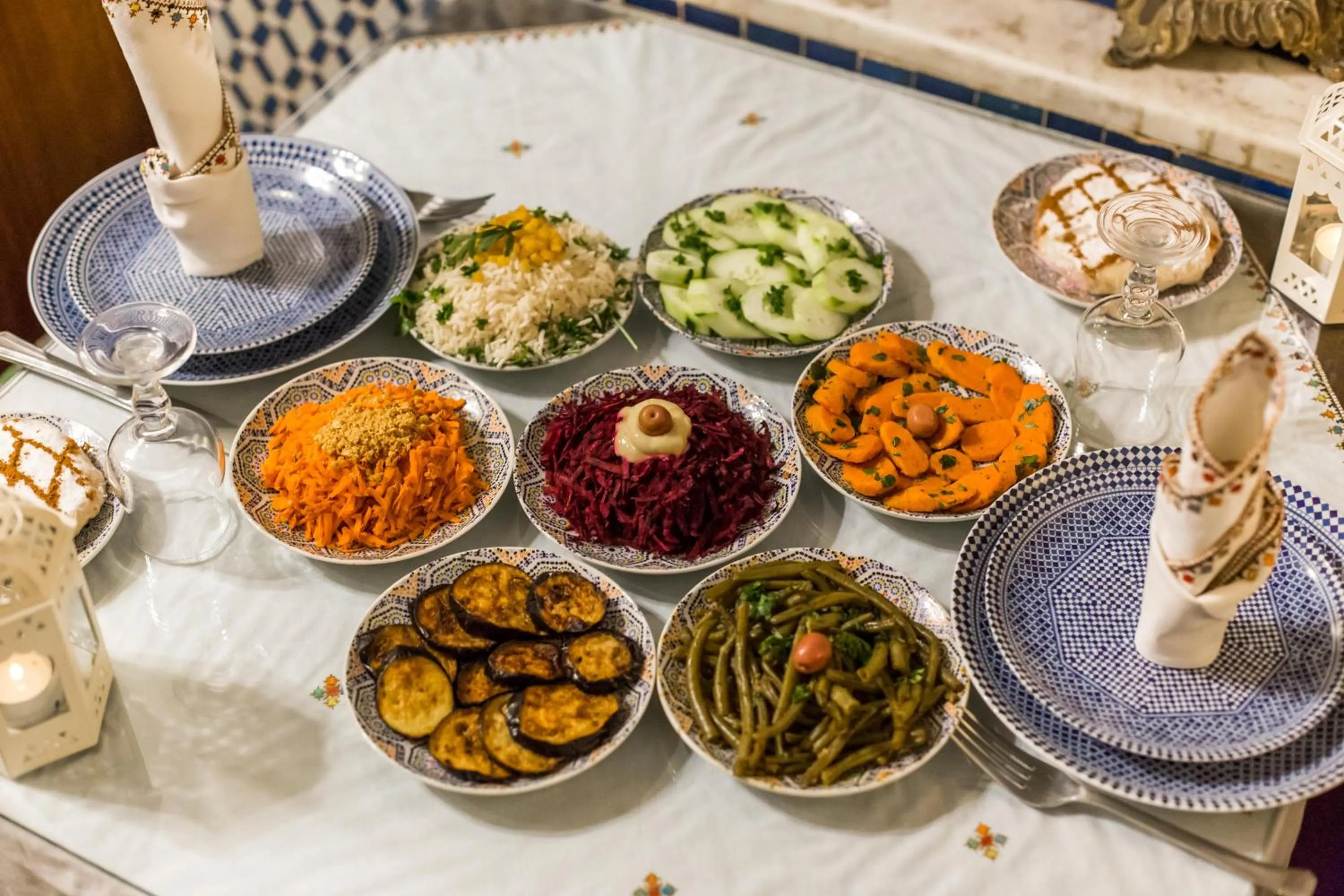 Restaurant/places to eat in Riad Damia Suite & Spa