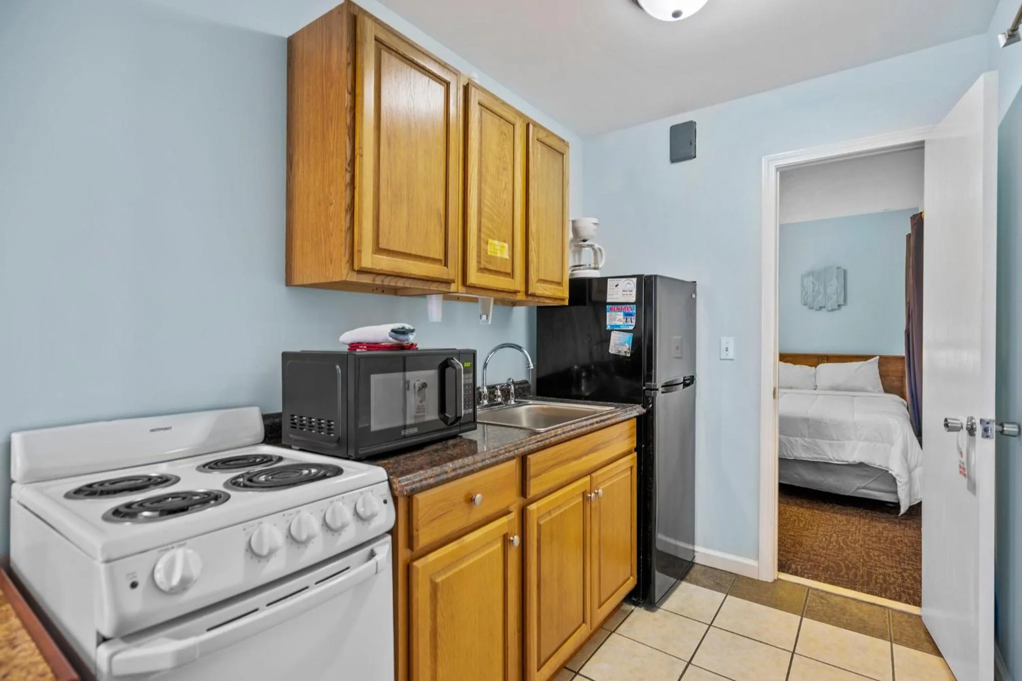 Kitchen or kitchenette, Bed in The Sand Dunes