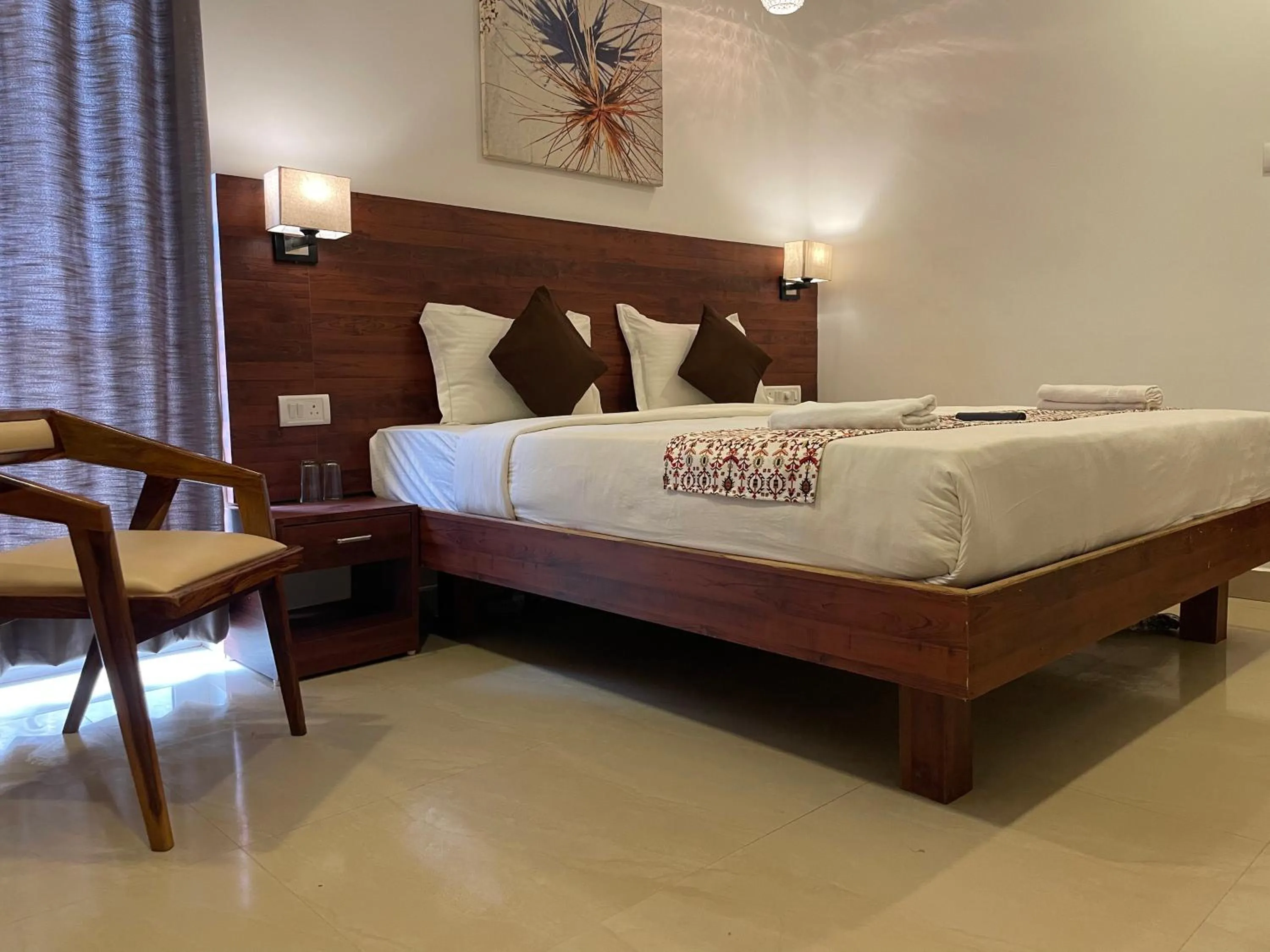 Bed in Yellow Sky By Rj14, Baga Beach