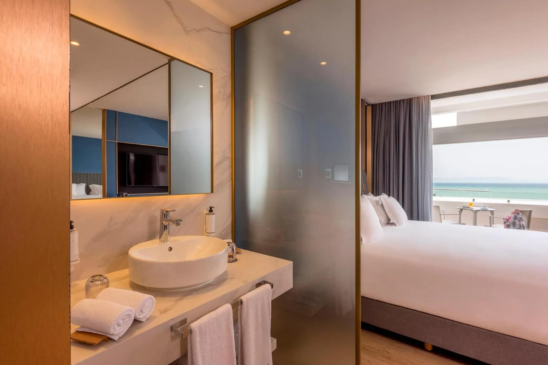 Bathroom, Bed in Barceló Tanger