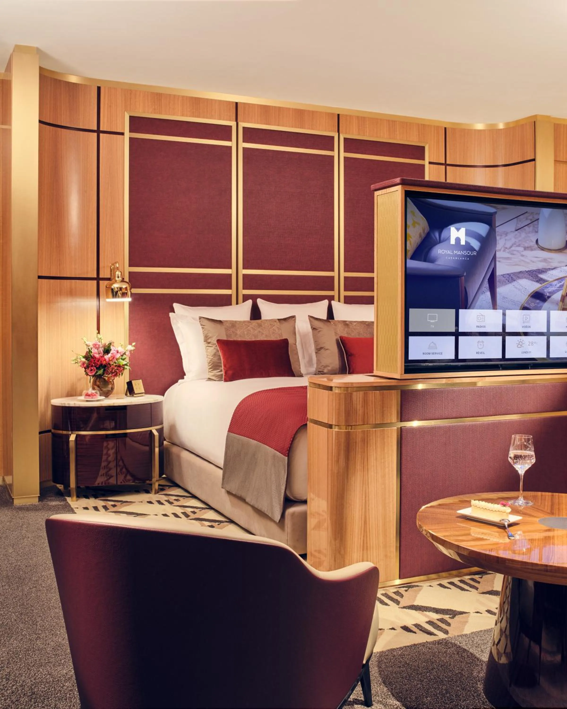 Bedroom, Bed in Royal Mansour Casablanca