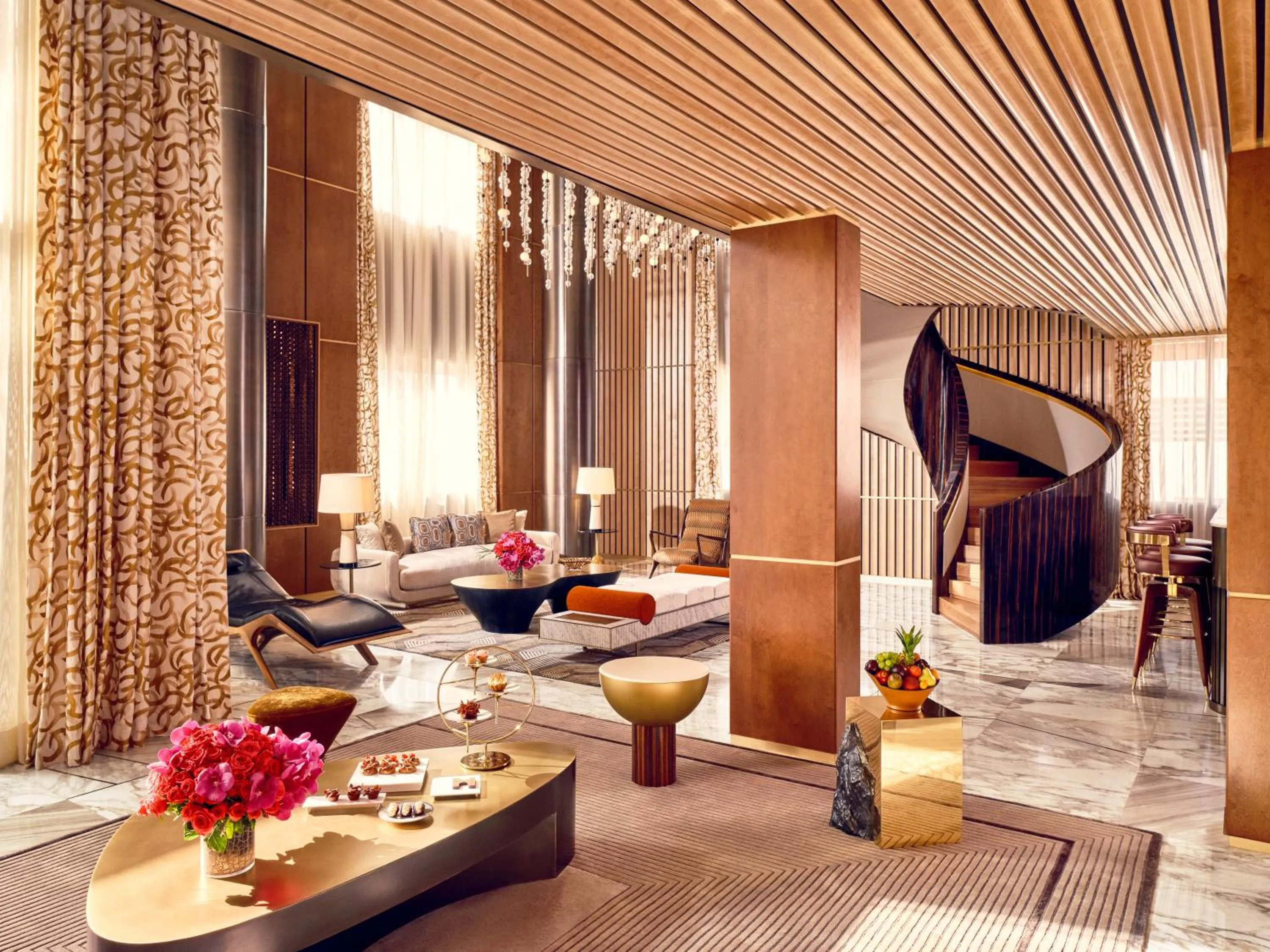 Living room in Royal Mansour Casablanca