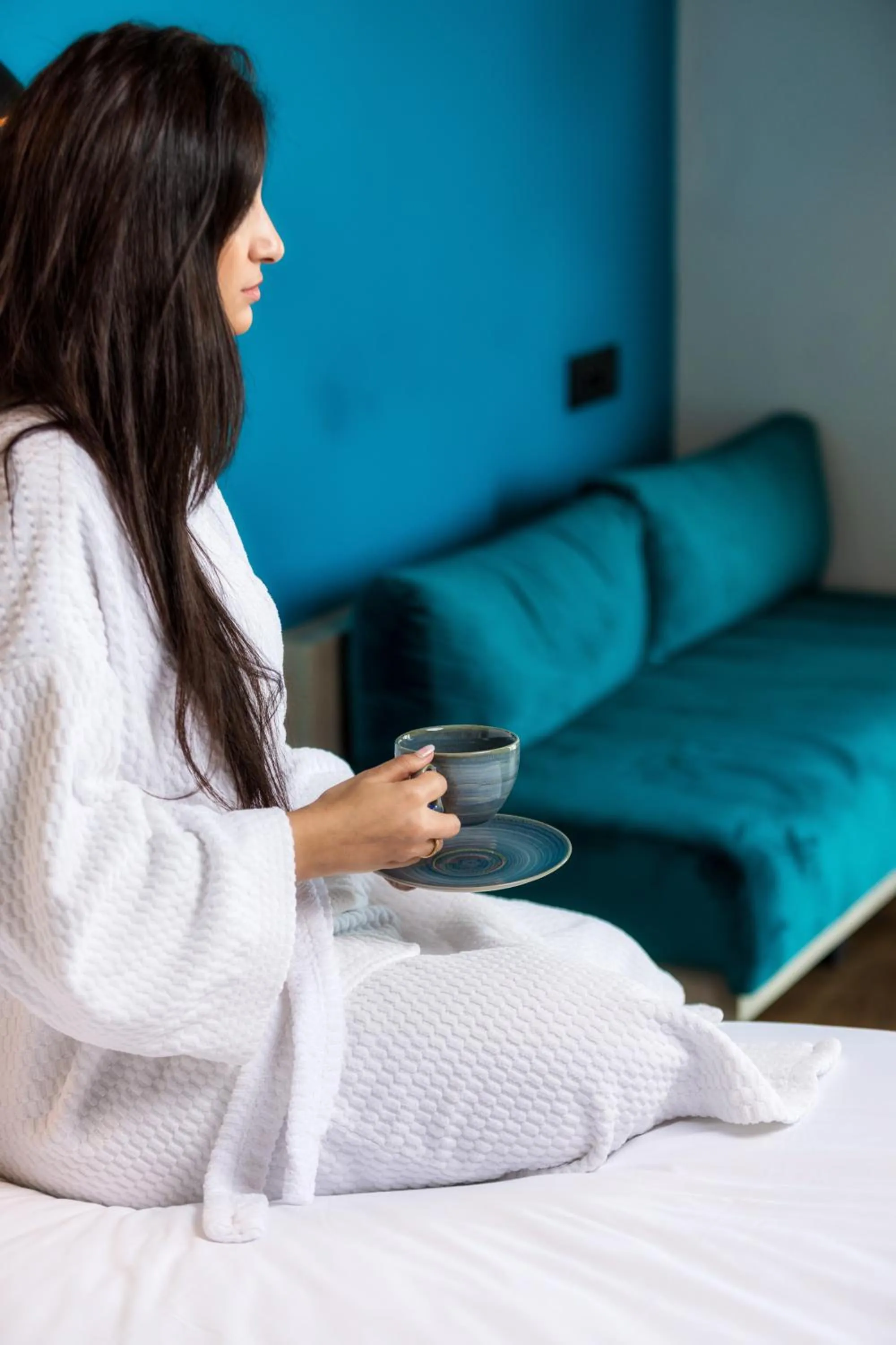 Seating area, Bed in Kaan Casablanca