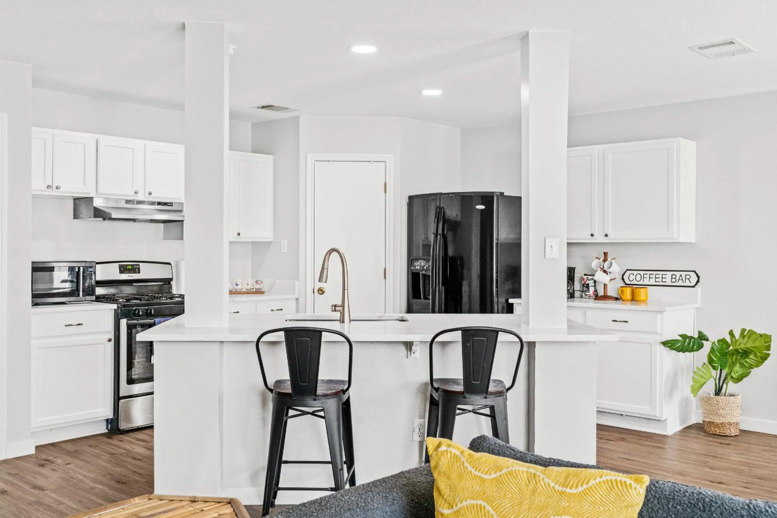 Kitchen or kitchenette in Modern, family friendly home w garage, huge yard!