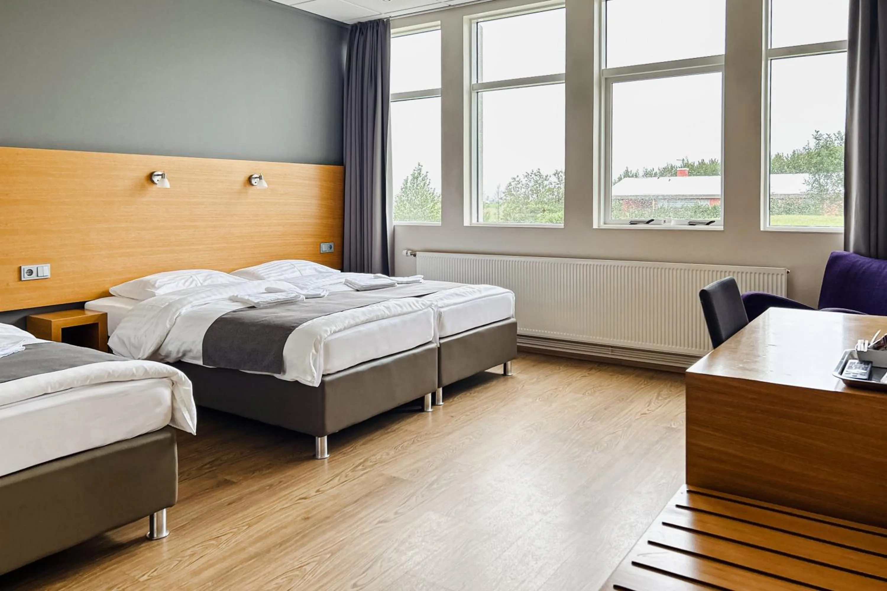 Bedroom, Bed in Hotel Jökull