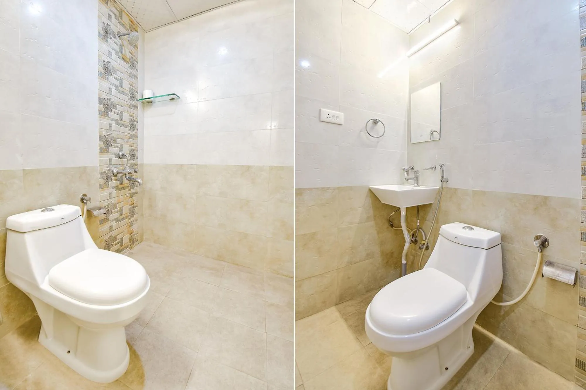 Bathroom in FabHotel Shreeyash Residency - Nr Spine City Mall