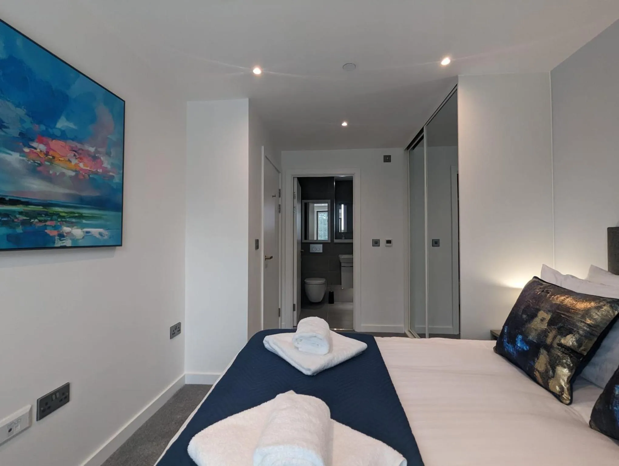 Bedroom in Charles Hope Manchester Townhouses