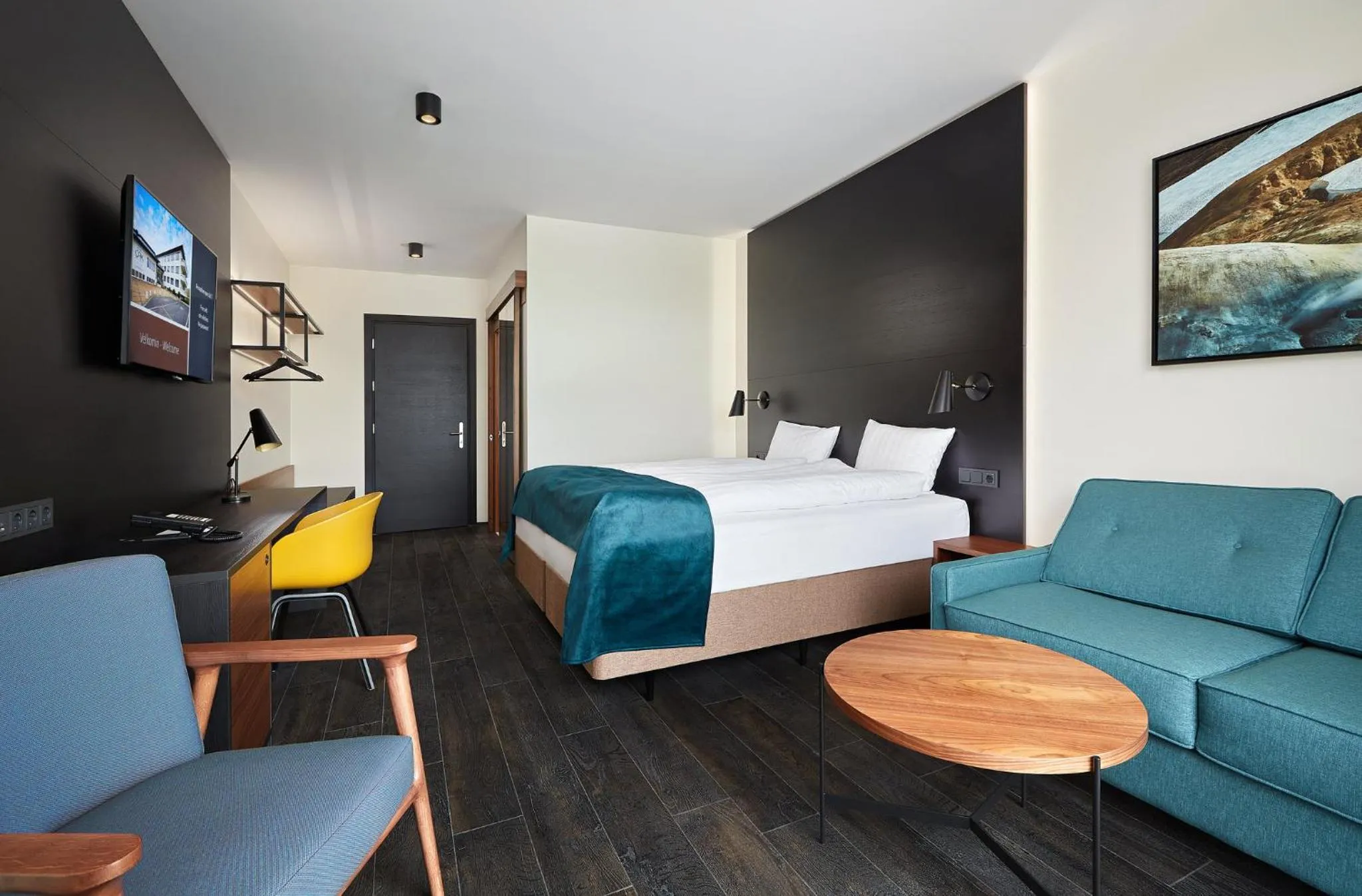 Bedroom, Bed in Hotel Örk