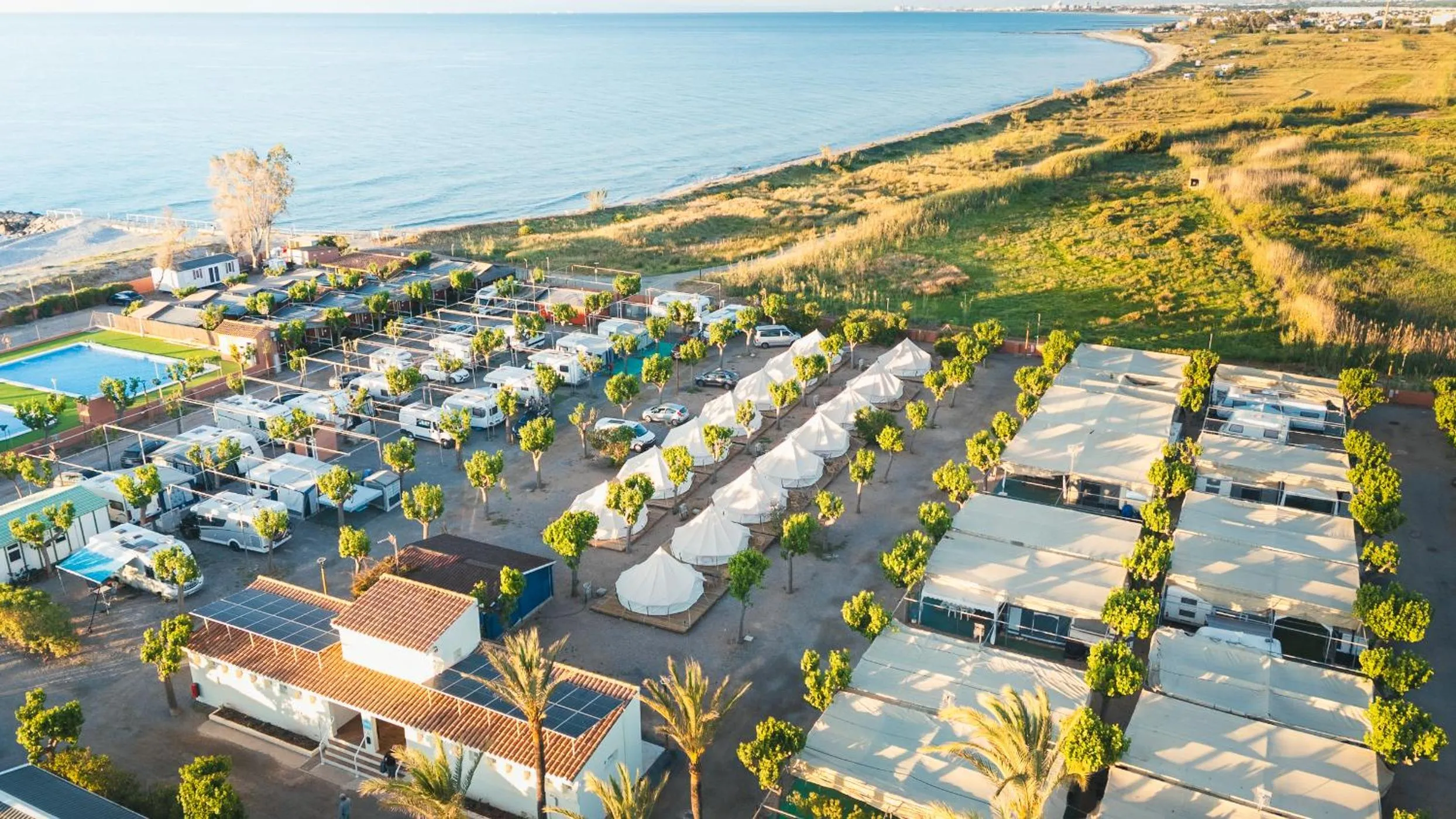 Bird's eye view in HolaCamp Chilches