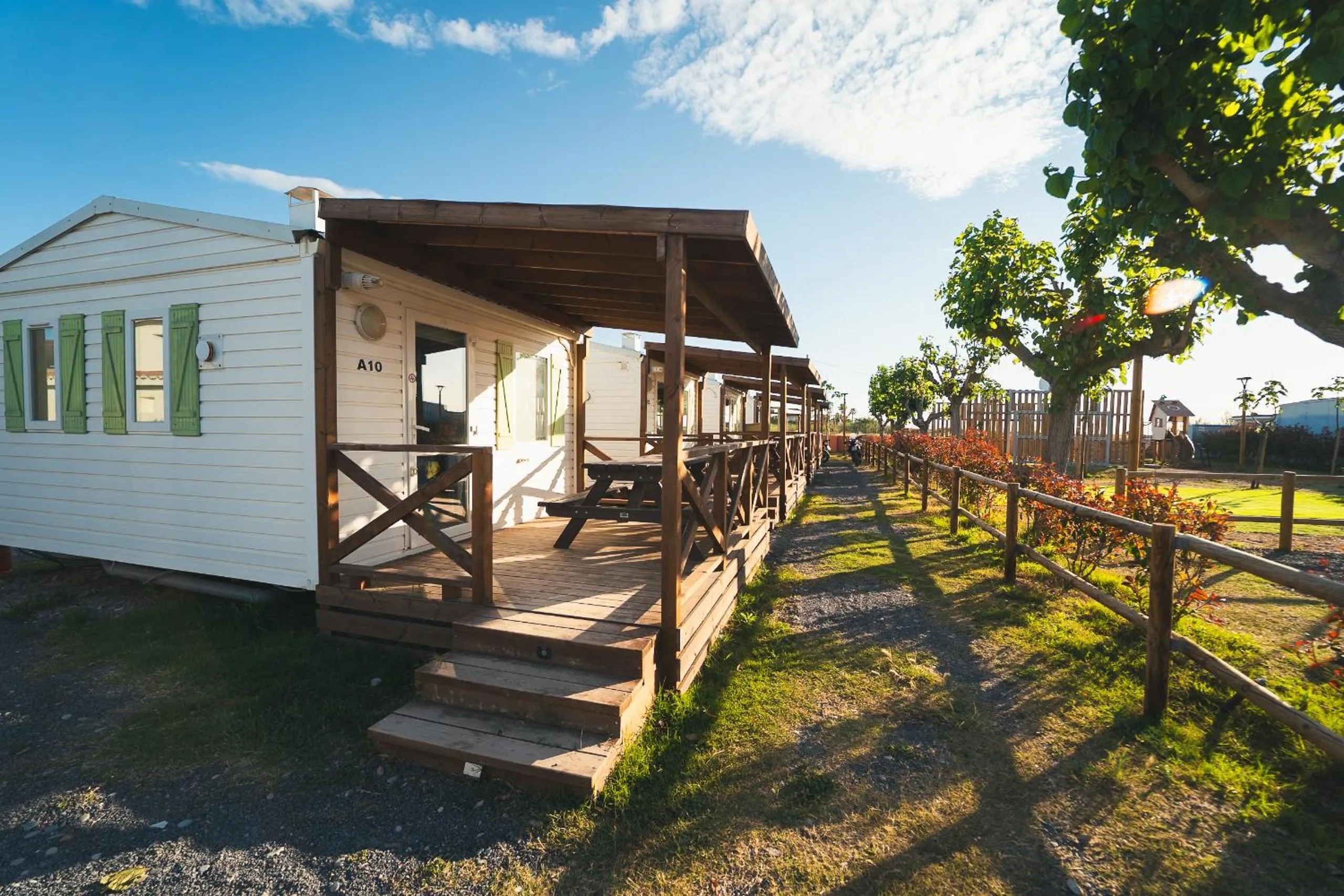 Garden view in HolaCamp Chilches