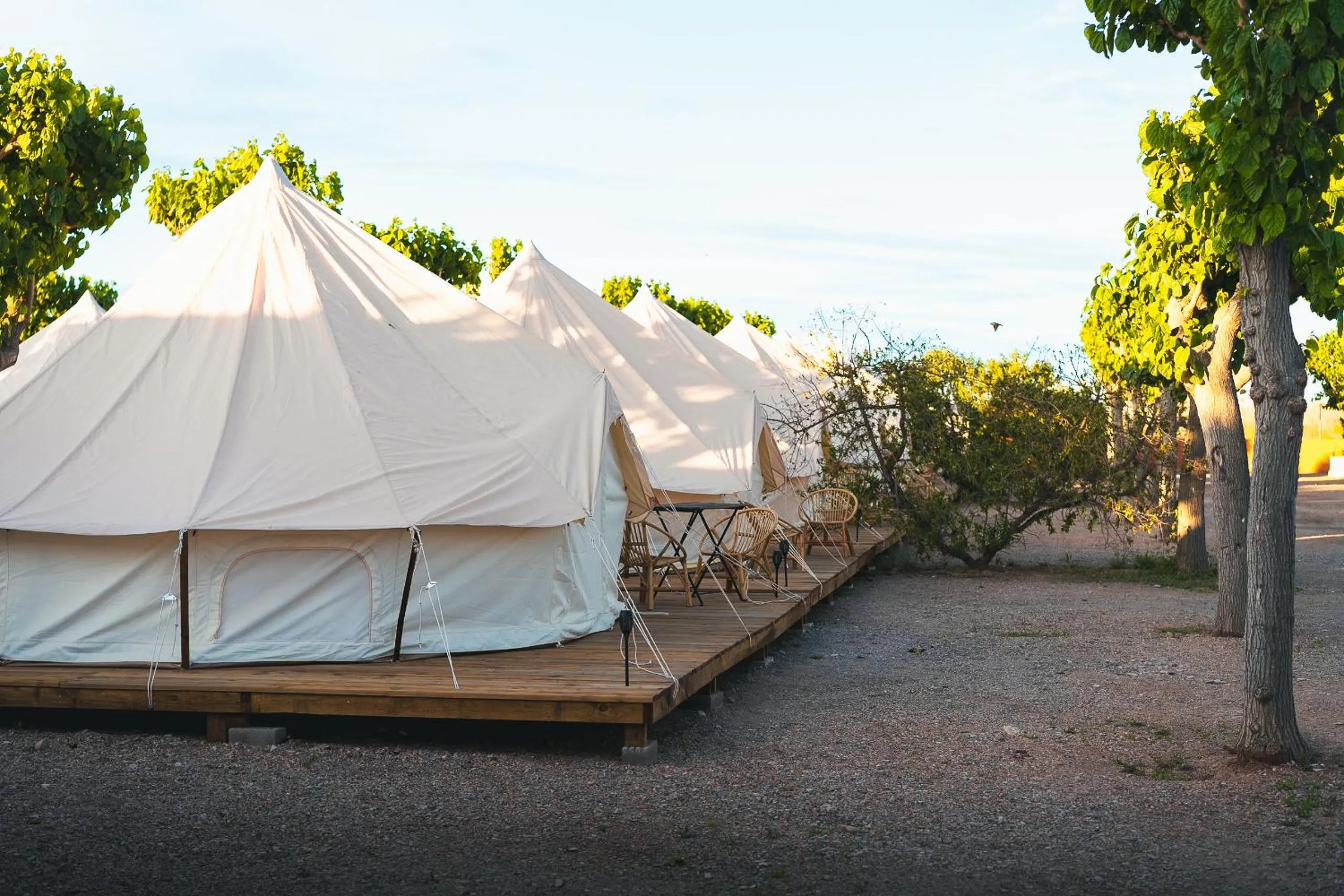 Garden view in HolaCamp Chilches