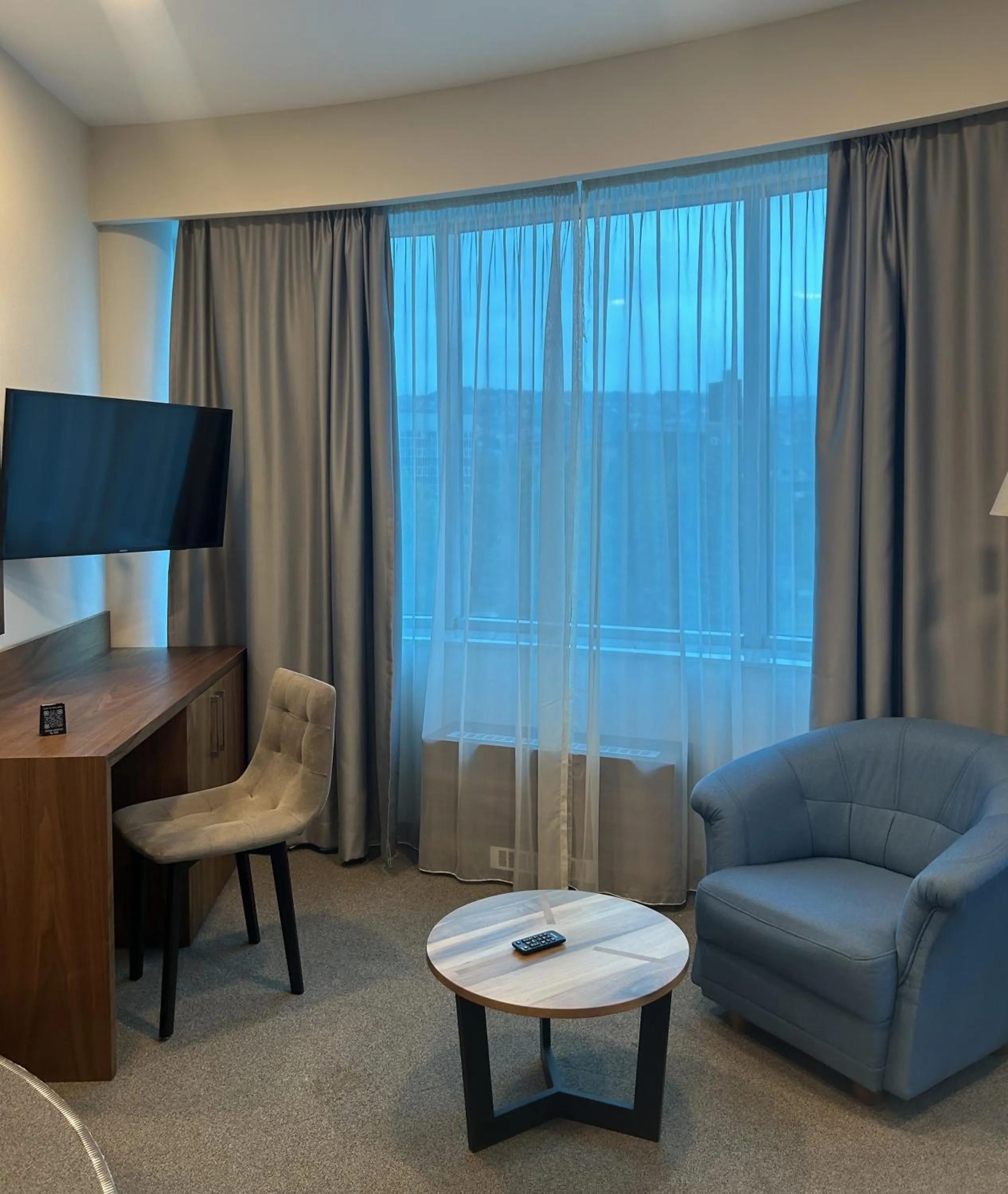 Seating area in Radon Plaza