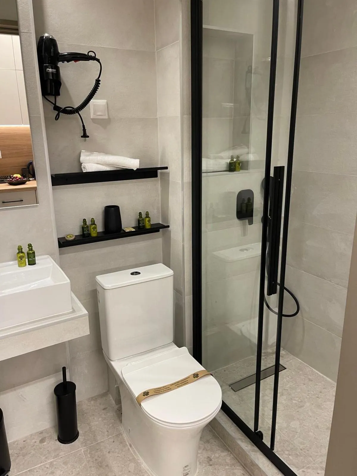 Shower in Plagia Relax Hotel